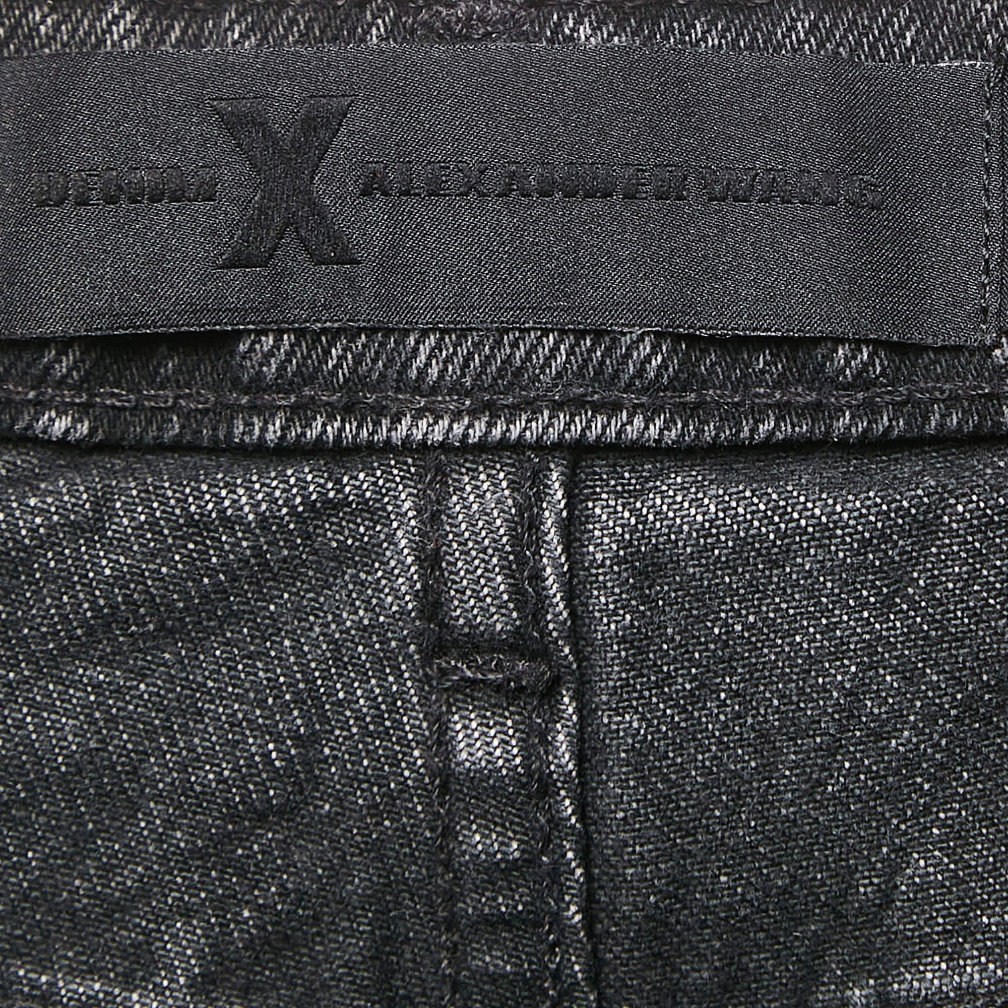 Alexander Wang Denim x Alexander Wang Black Distressed Denim Rival Jeans M Waist 30"