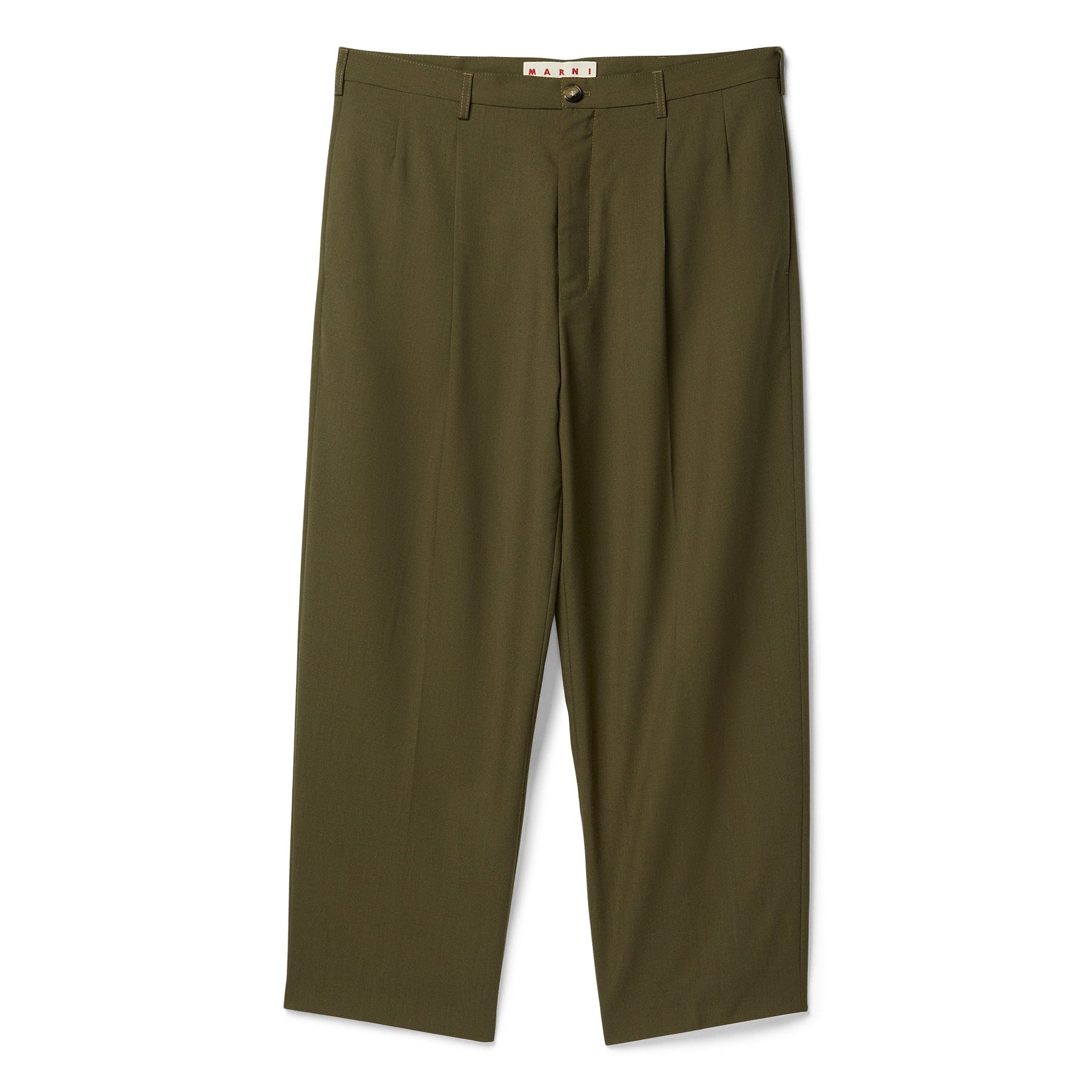 MARNI Wool Trousers (Deep sage)