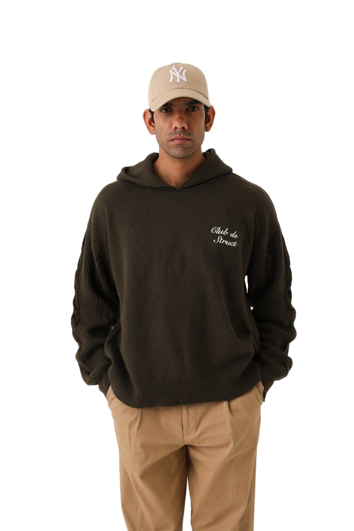 Struct HERITAGE CABLE KNIT HOODIE