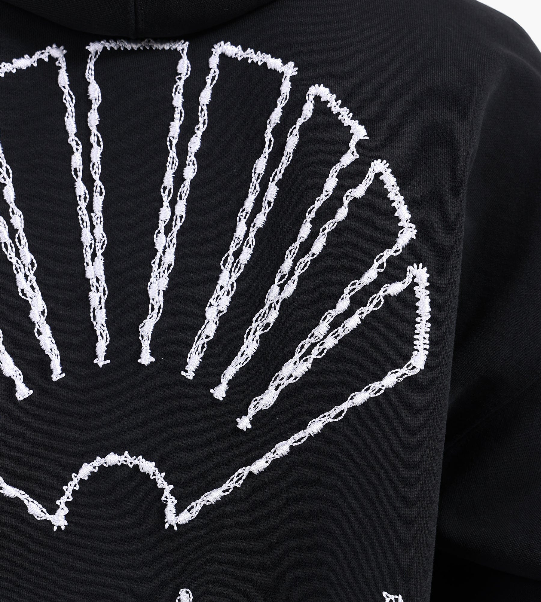New Amsterdam Surf Association Logo Hoodie + Black White