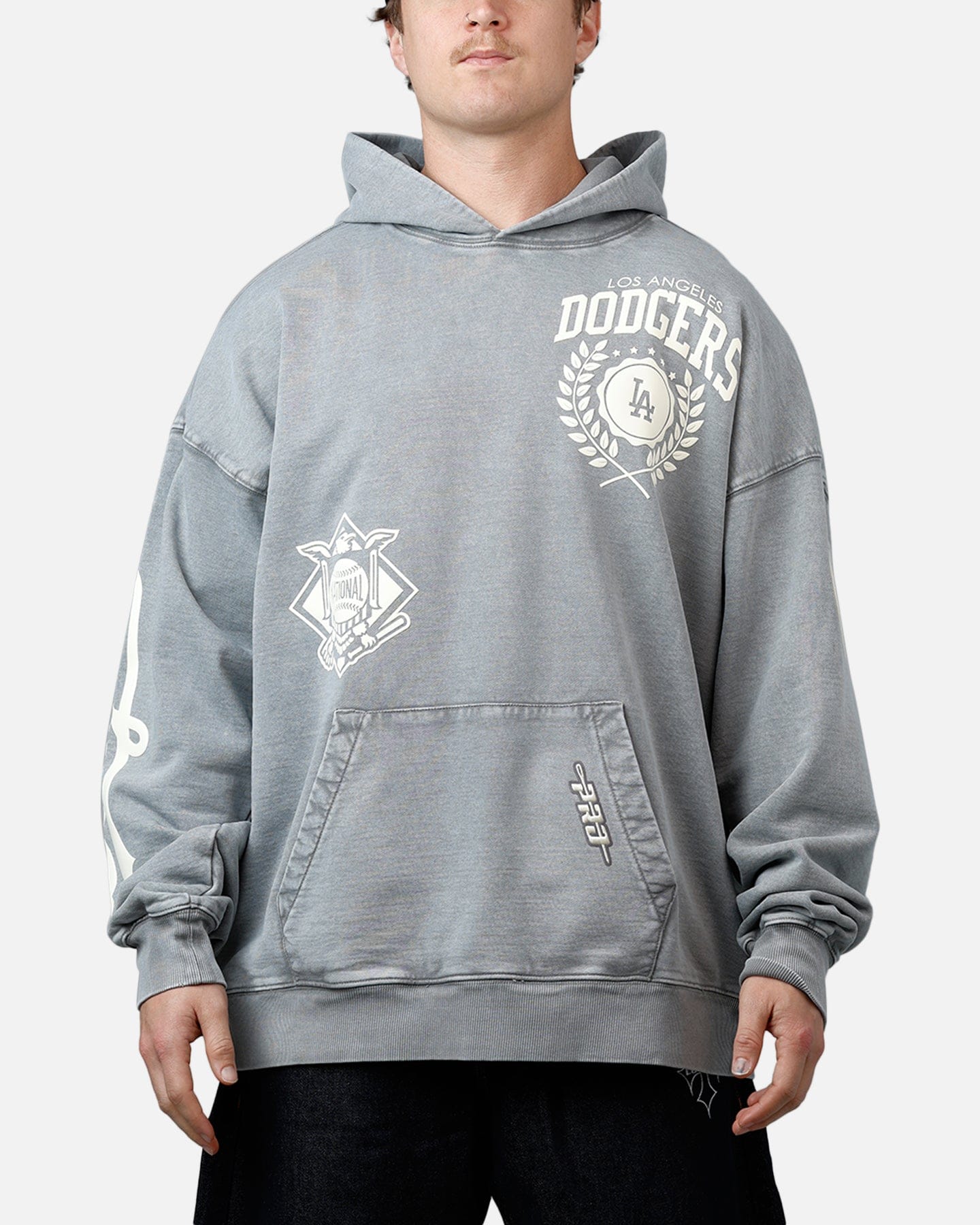 PRO Standard Los Angeles Dodgers Street Team Hoodie Grey