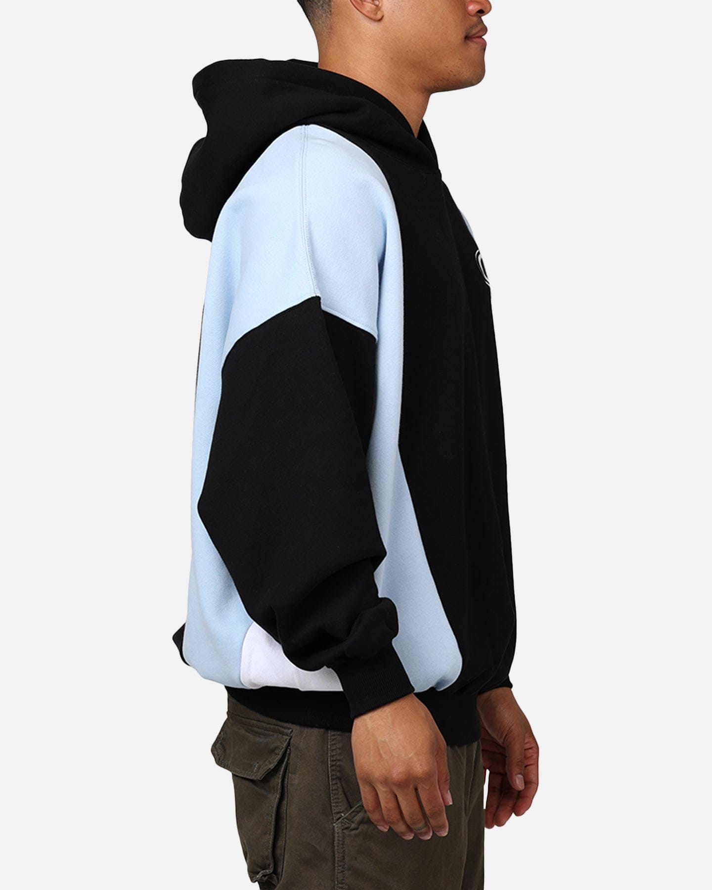Carre C - Star Panel Oversized Hoodie Black/Blue/White
