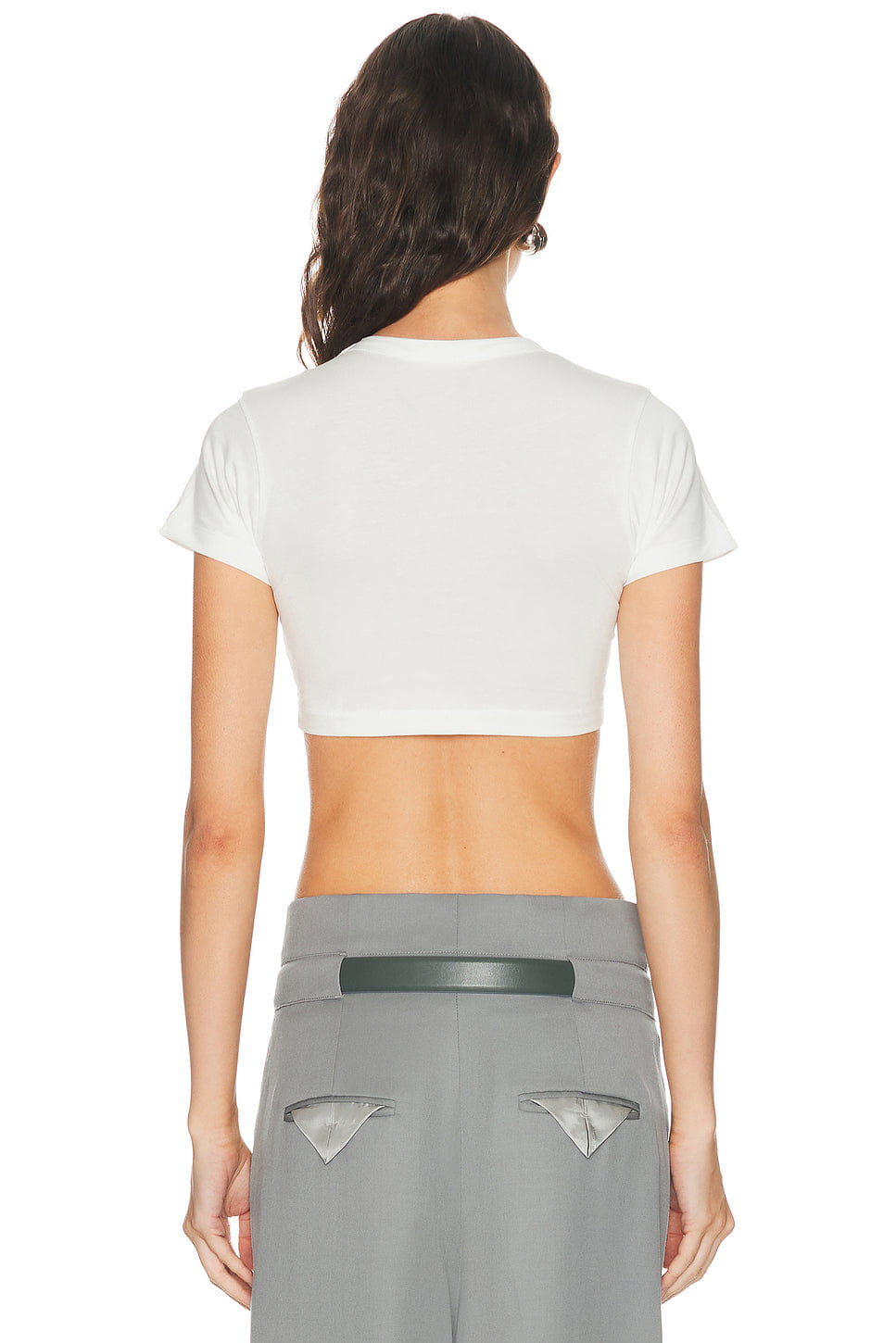 THE Attico Logo Crop T-Shirt