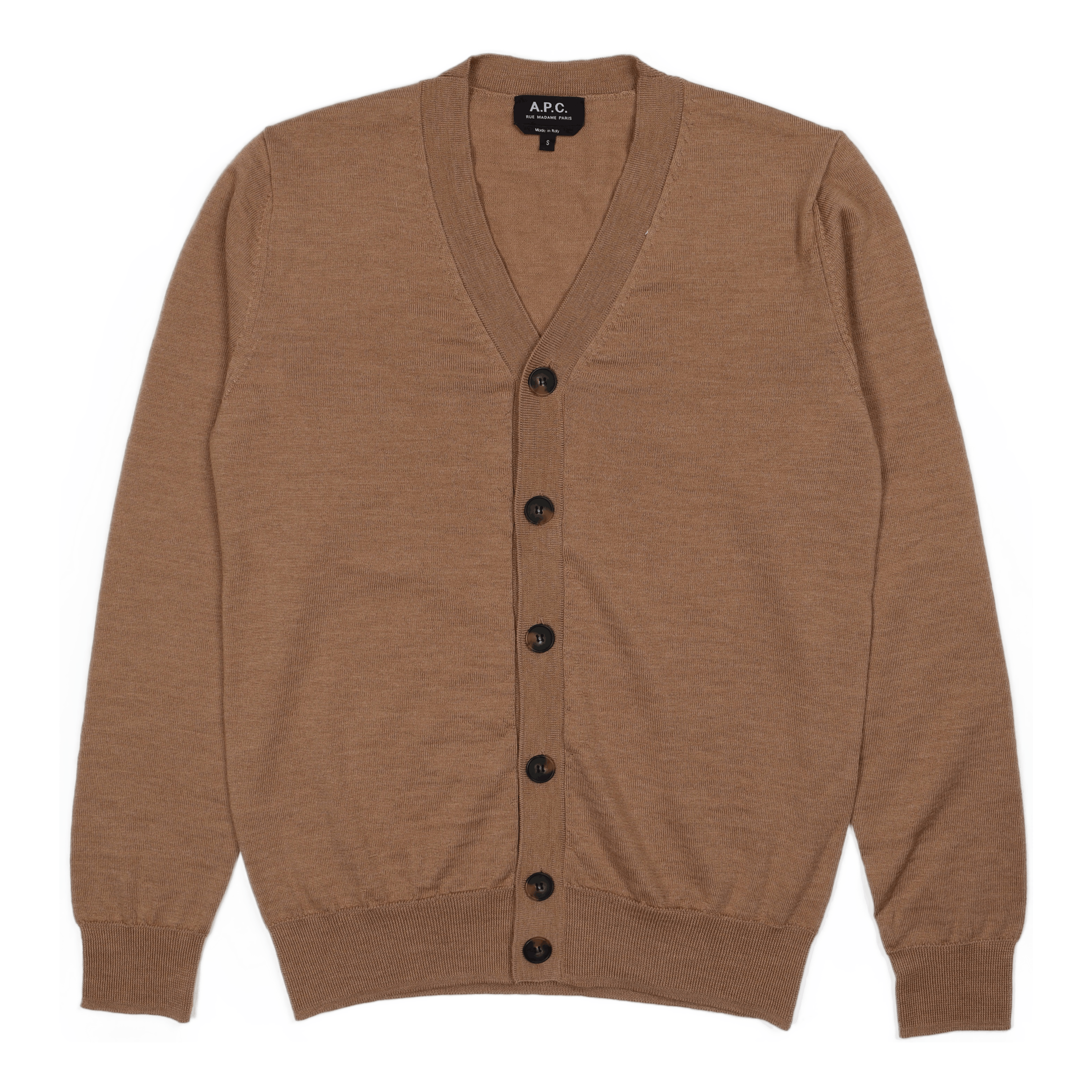 A.P.C. Cardigan Samuel Beige Chiné