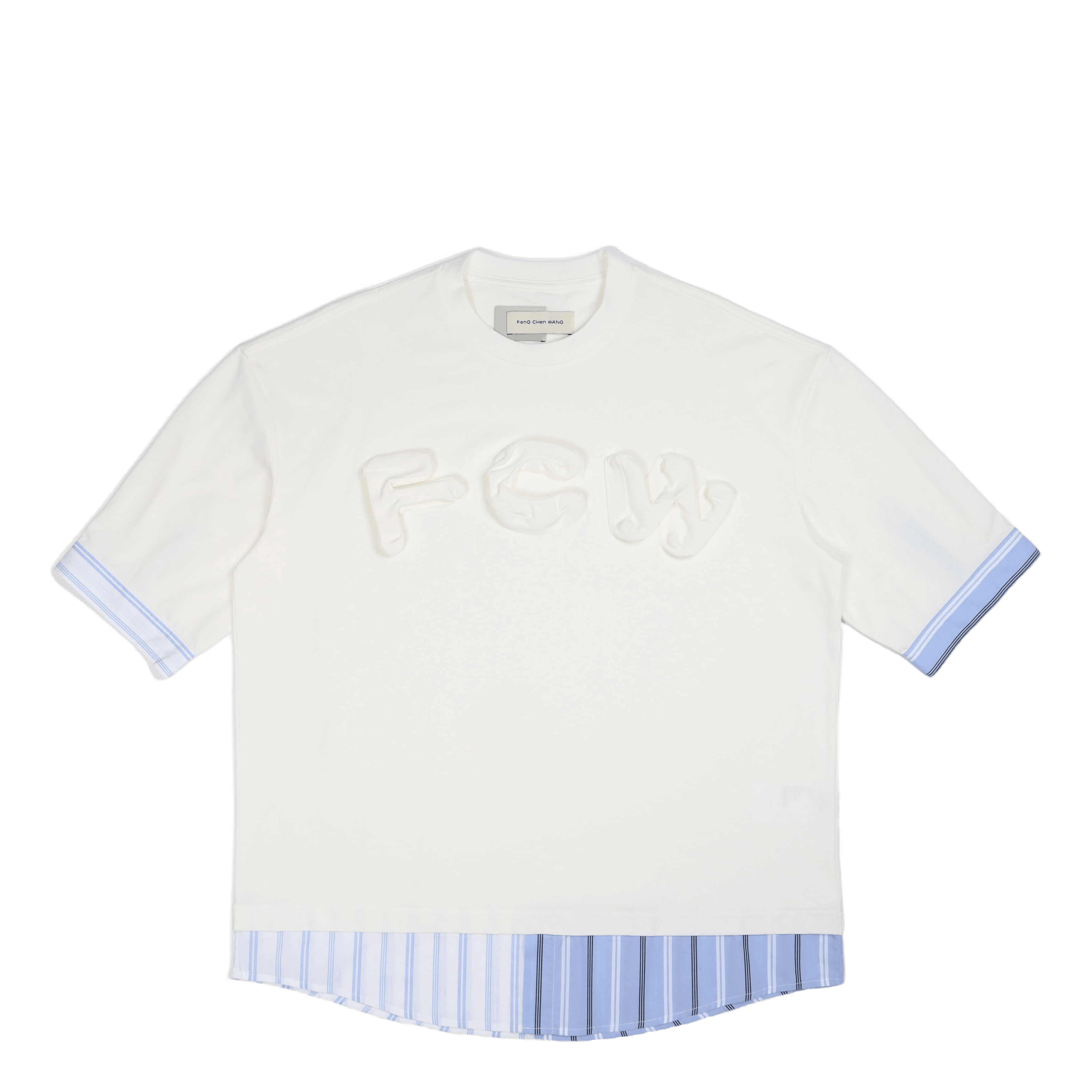 Feng Chen Wang 2in1 3d Logo T - shirt White