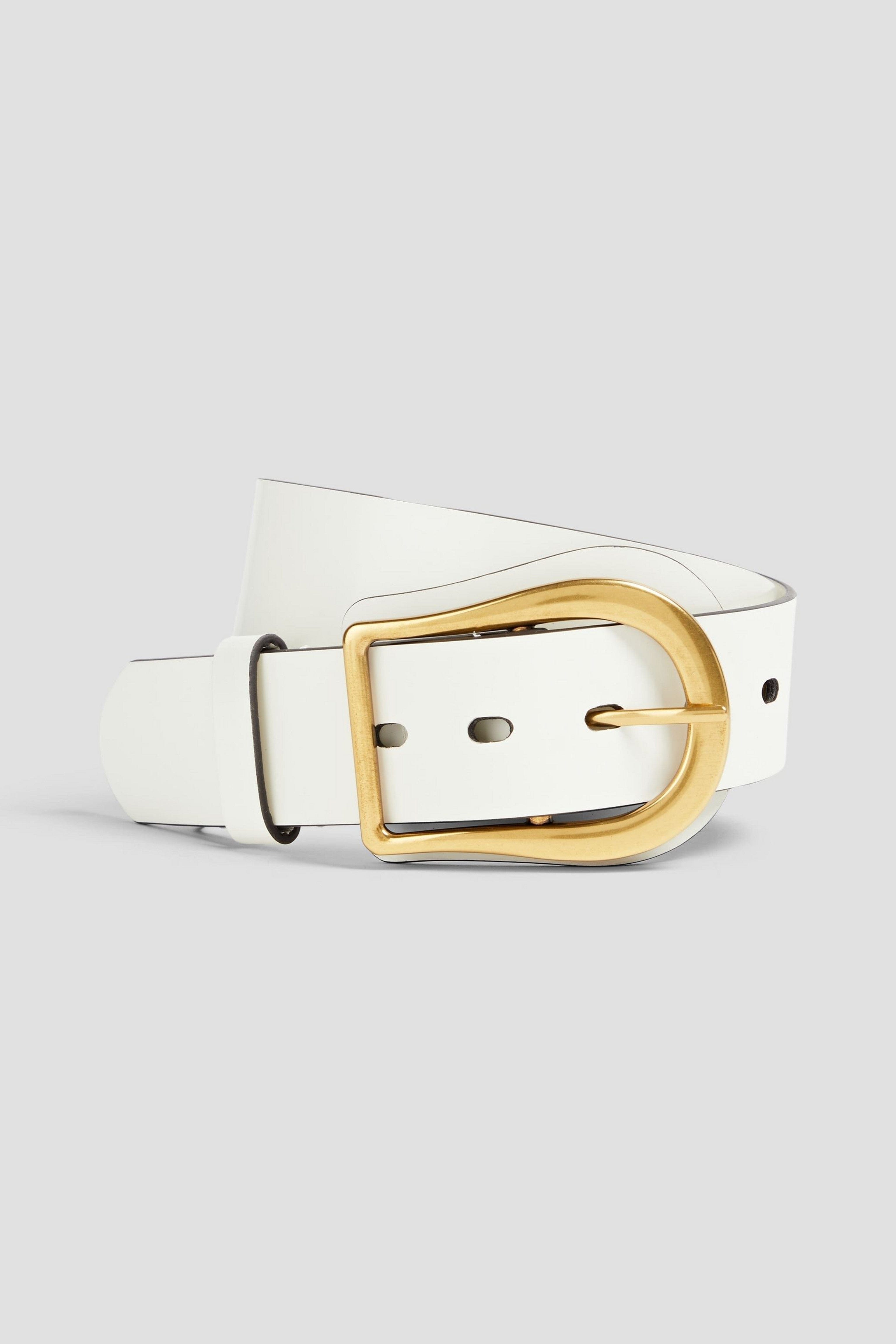 Zimmermann Leather Belt with Gold - Tone Buckle