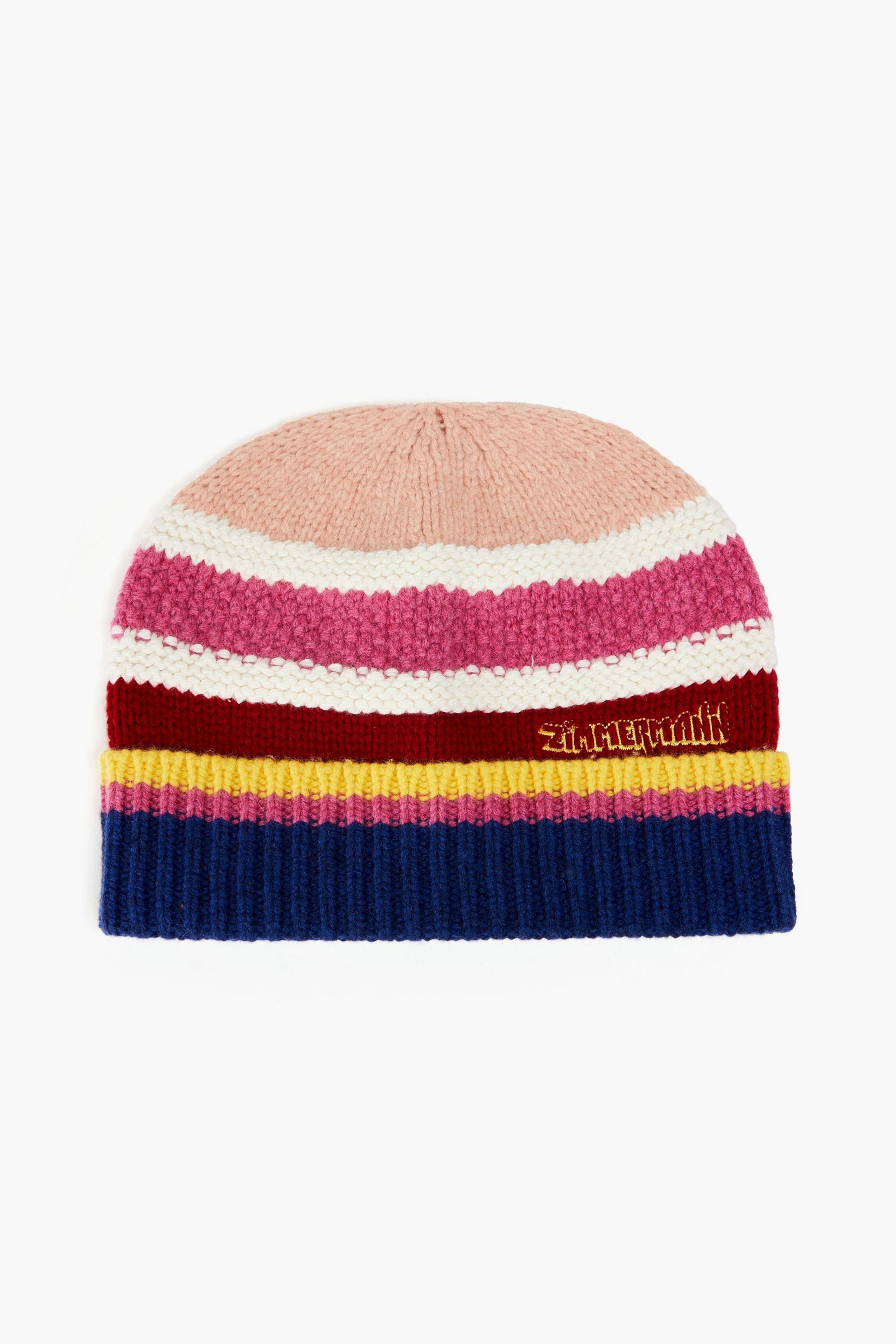 Zimmermann Striped Ribbed Merino Wool - Blend Beanie