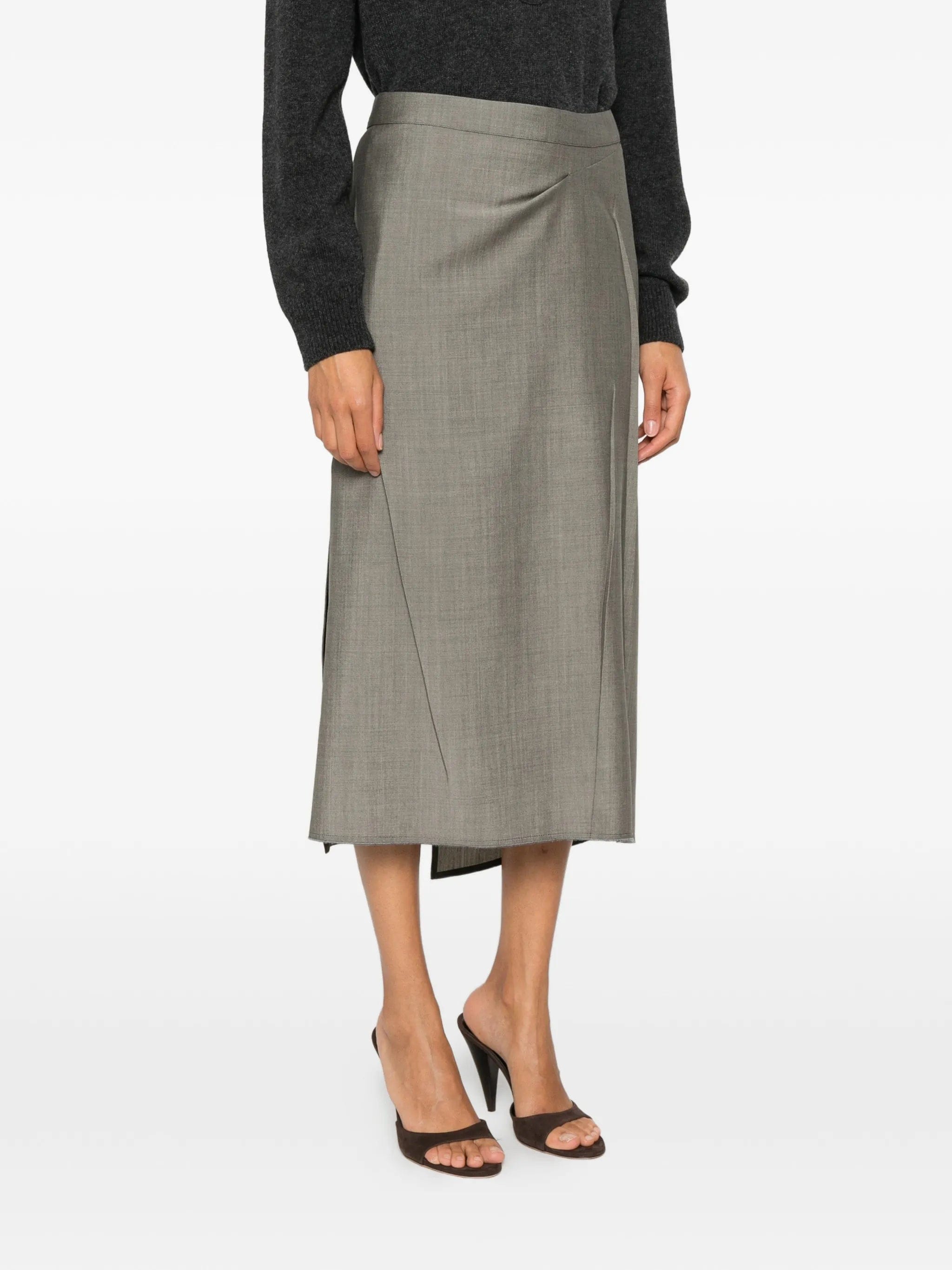 Victoria Beckham asymmetric - hem midi skirt