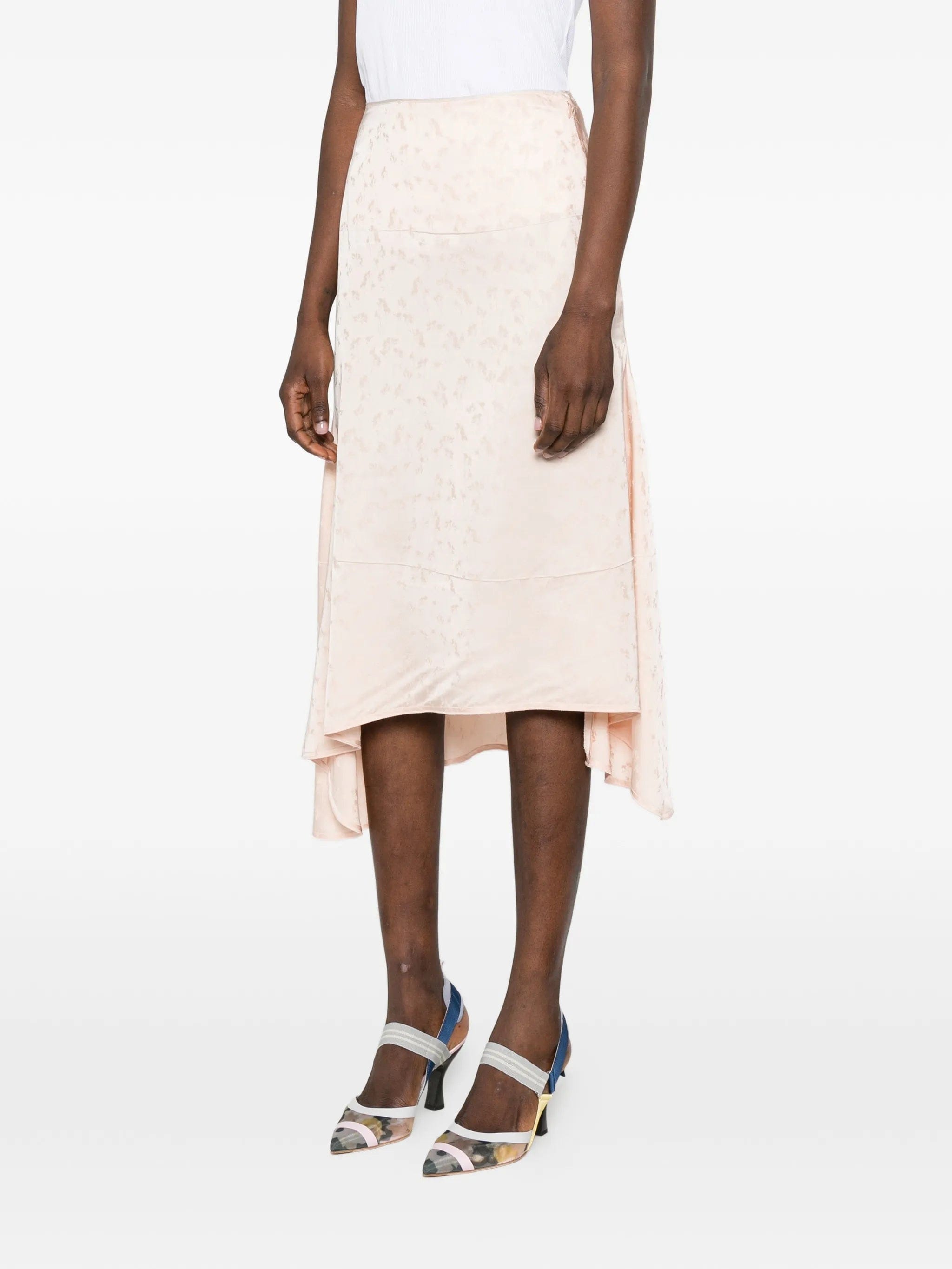 Victoria Beckham asymmetric midi skirt