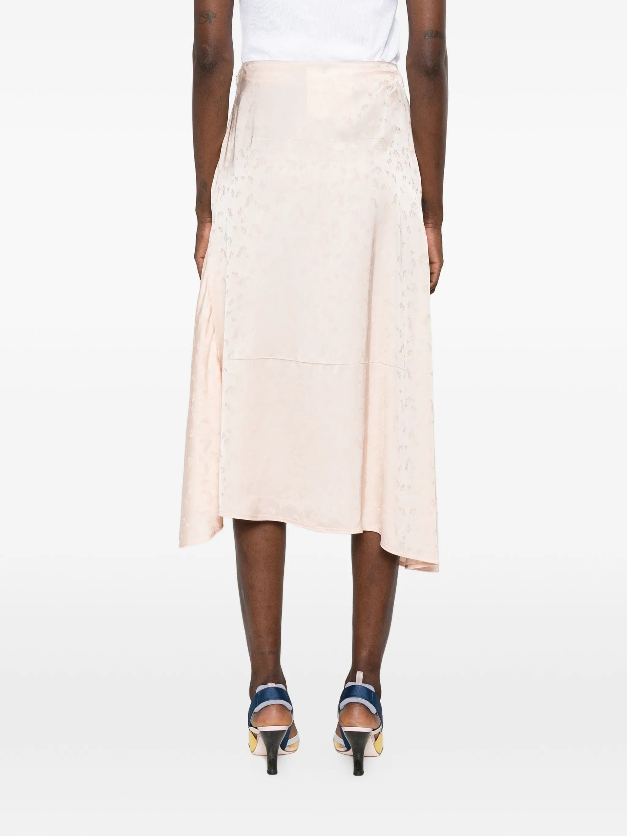 Victoria Beckham asymmetric midi skirt