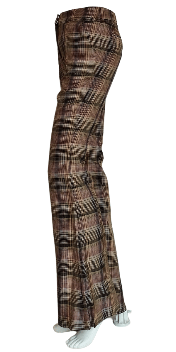 Stella Mccartney Plaid Bell Bottom Trousers