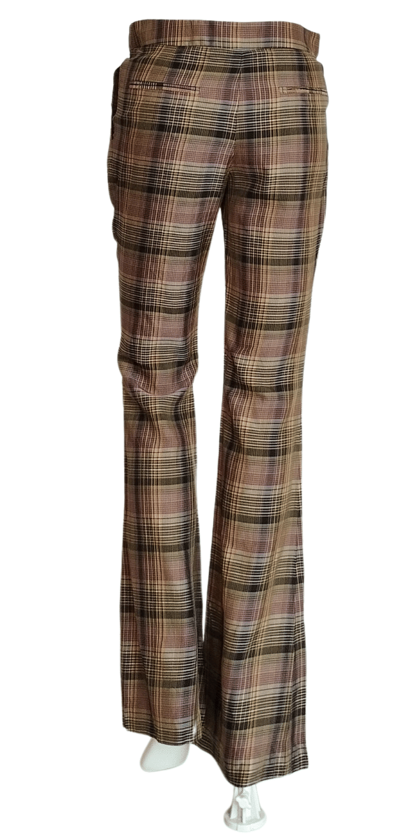 Stella Mccartney Plaid Bell Bottom Trousers