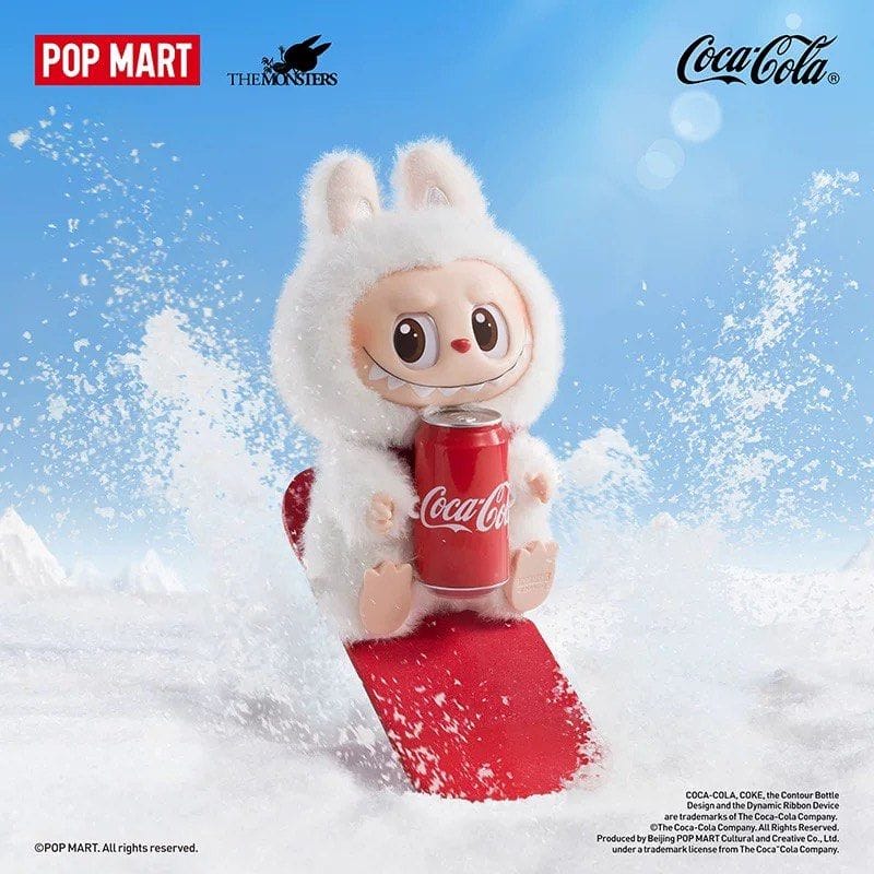 Popmart The Monsters Labubu V3 ZIMOMO Coca Cola Vinyl Face Plush Pendant
