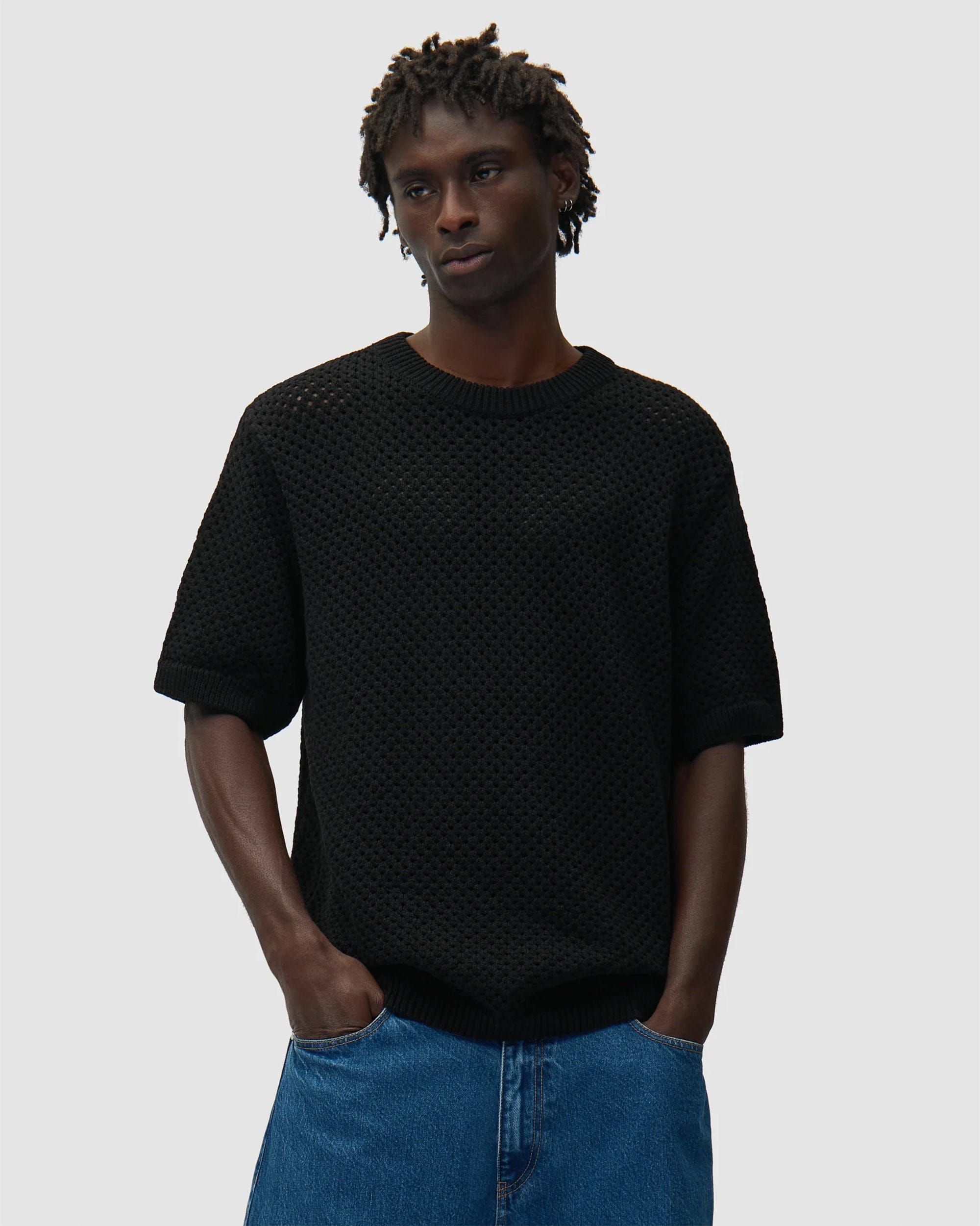 Arte Antwerp Camiseta Relaxed de media manga Arte Antwerp Crochet para hombre