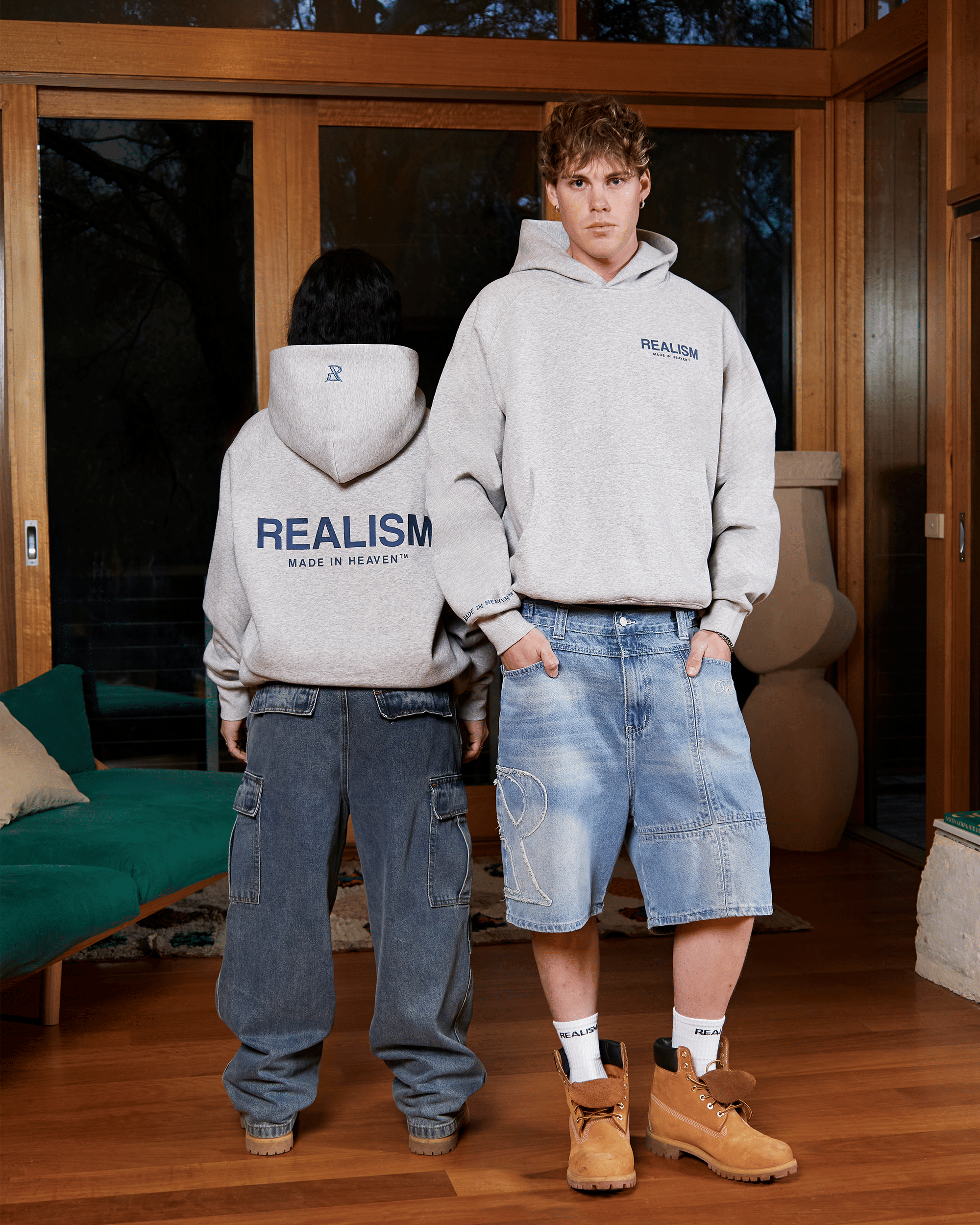 Realism SSS REALISM HEAVEN LOGO HOODIE NAUTIC MARLE