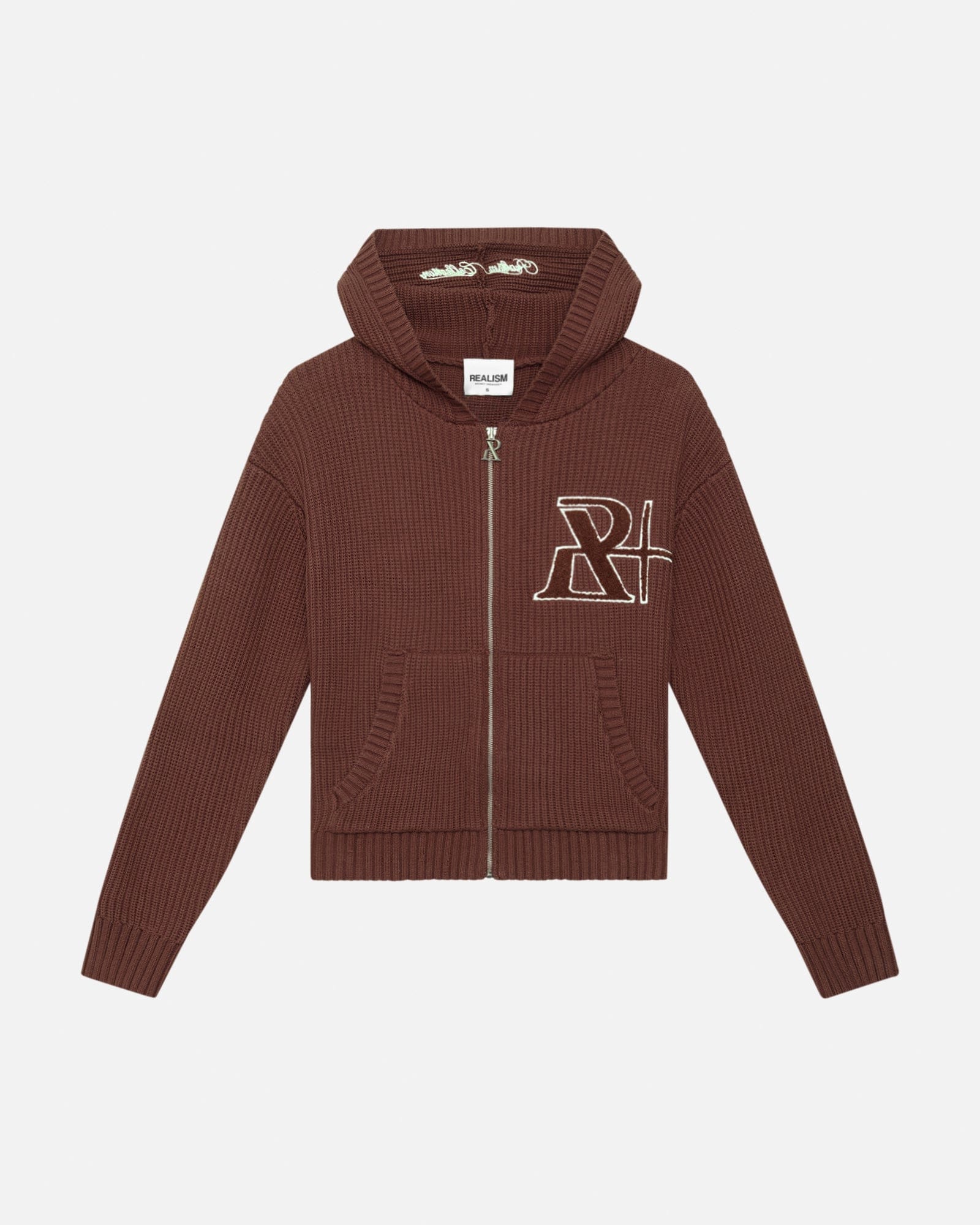 Realism SSS REALISM VIVANT KNIT ZIP HOODIE REDWOOD