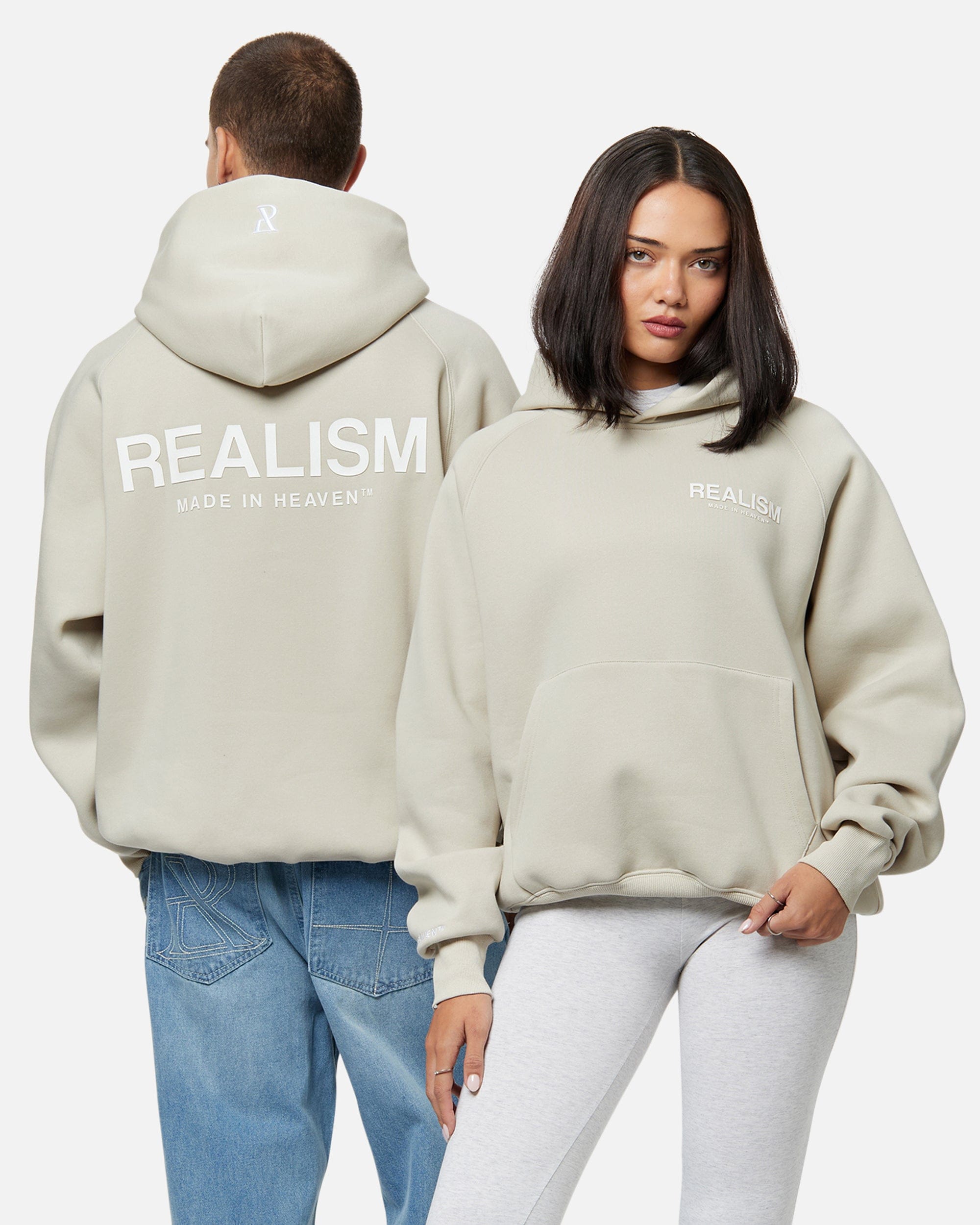 Realism SSS REALISM HEAVEN LOGO HOODIE WHEAT