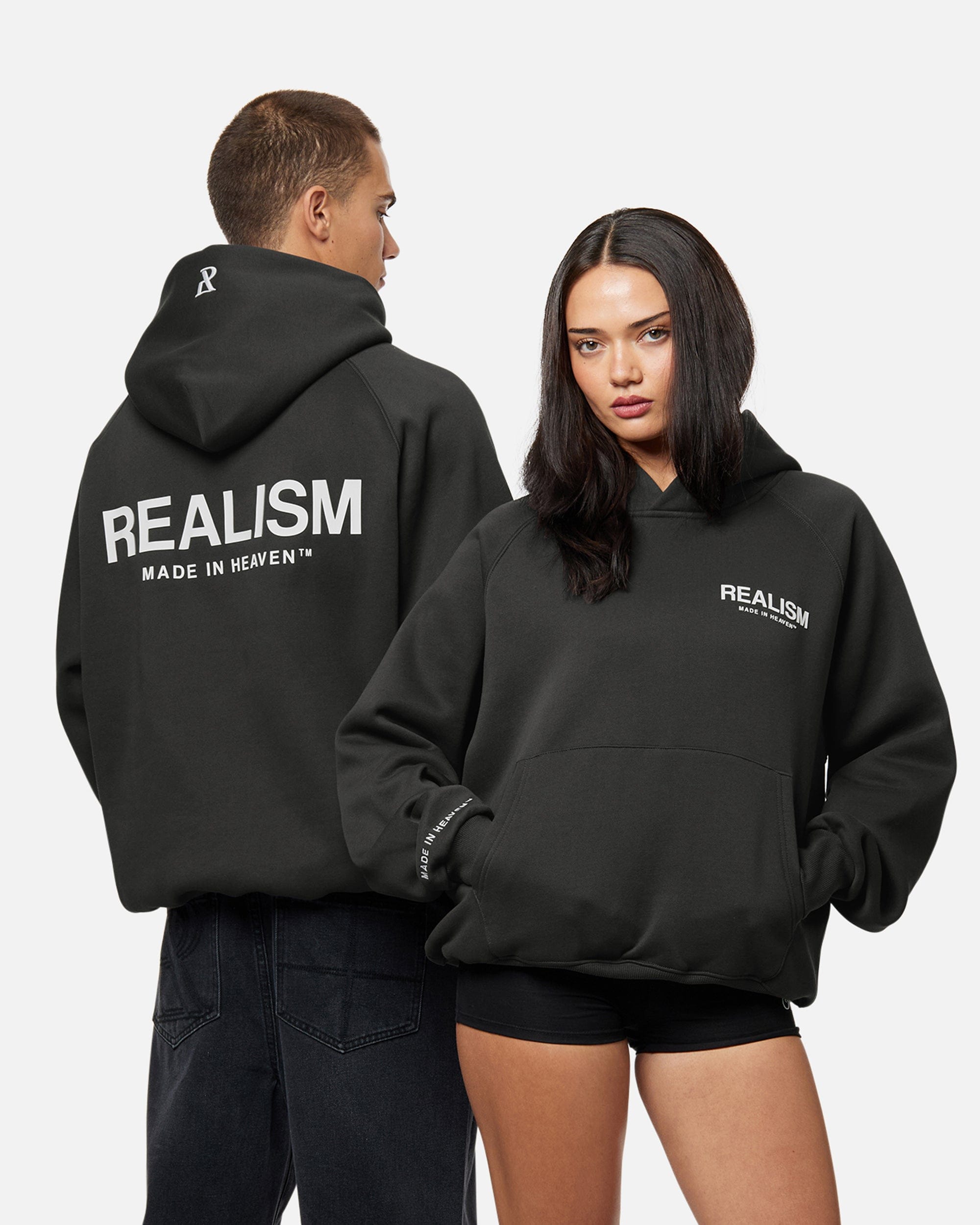 Realism SSS REALISM HEAVEN LOGO HOODIE ASPHALT