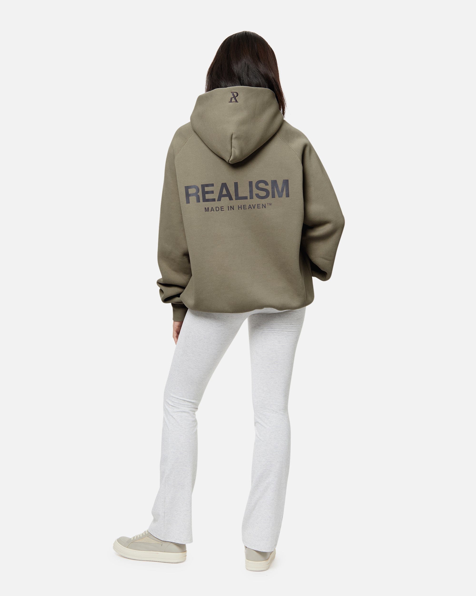 Realism SSS REALISM HEAVEN LOGO REFLECTIVE HOODIE CEMENT