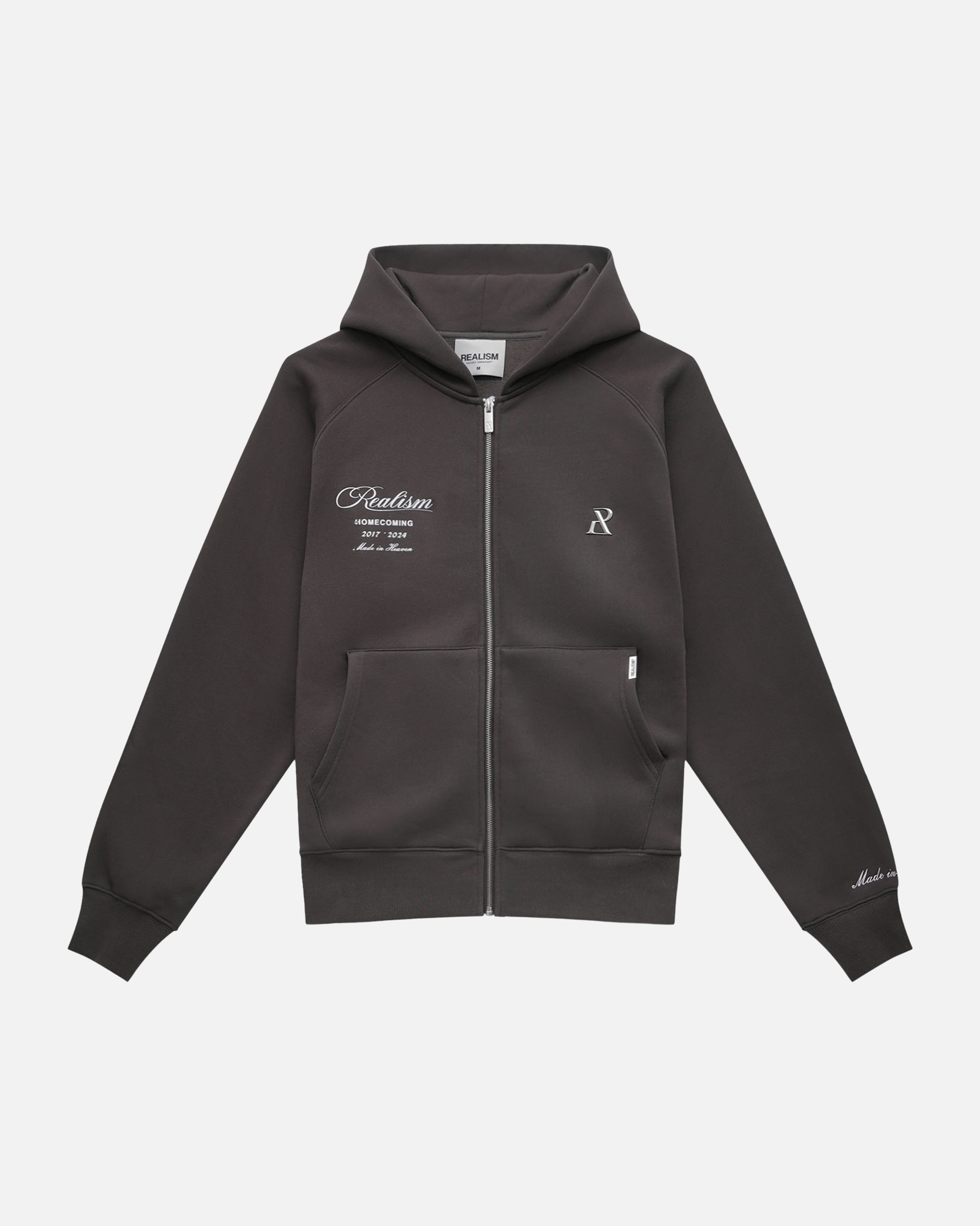Realism SSS REALISM REALM OF ANGELS ZIP HOODIE ASPHALT