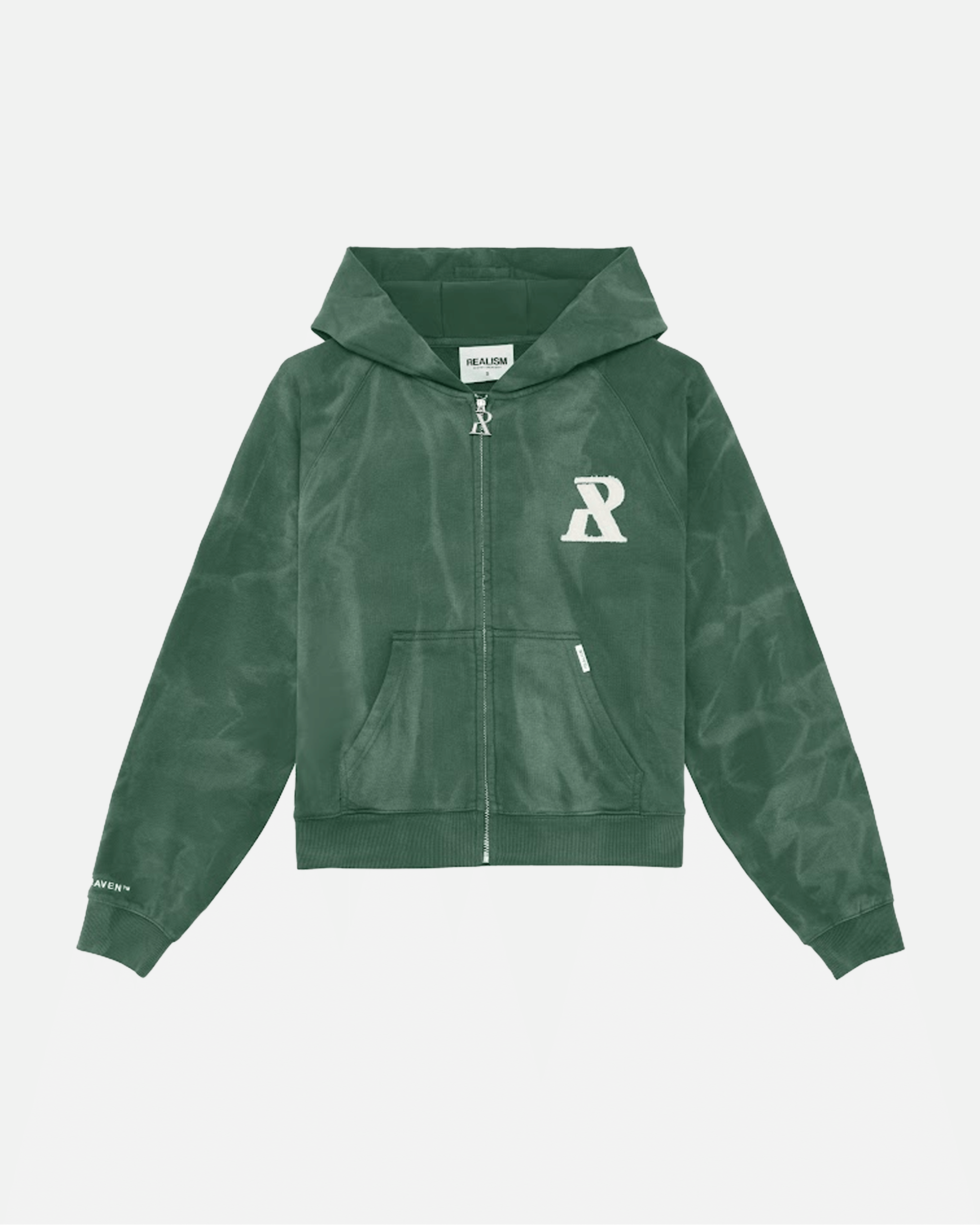 Realism SSS REALISM LEGACY ZIP HOODIE WASHED MOSS