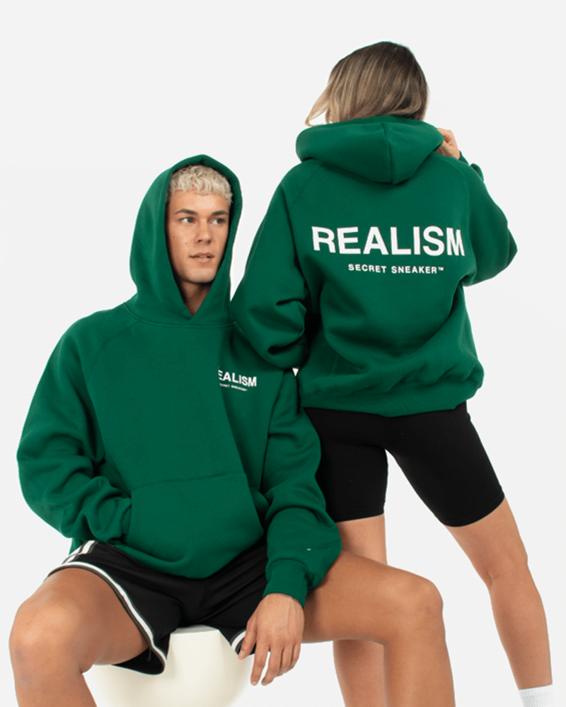 Realism SSS REALISM BACK LOGO HOODIE PINE GREEN