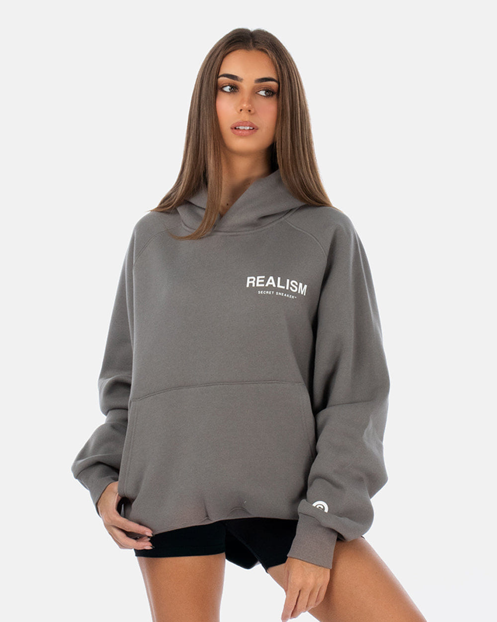 Realism SSS REALISM BACK LOGO HOODIE COOL GREY