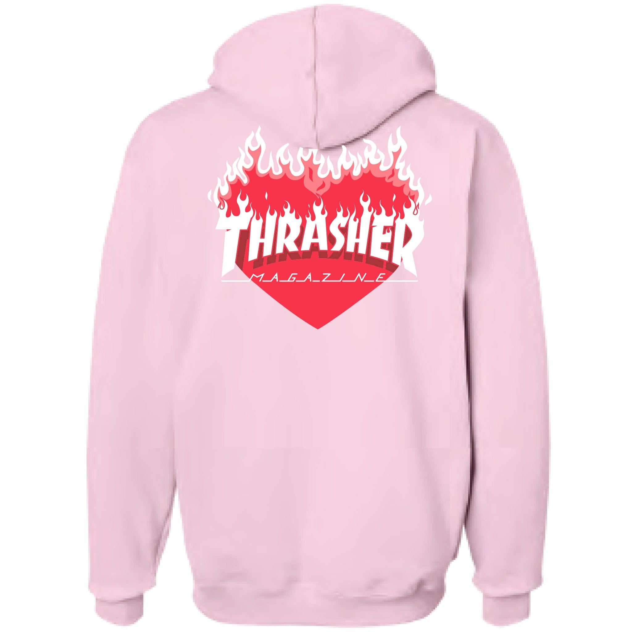 Thrasher FLAMING HEART HOODIE (Pink)