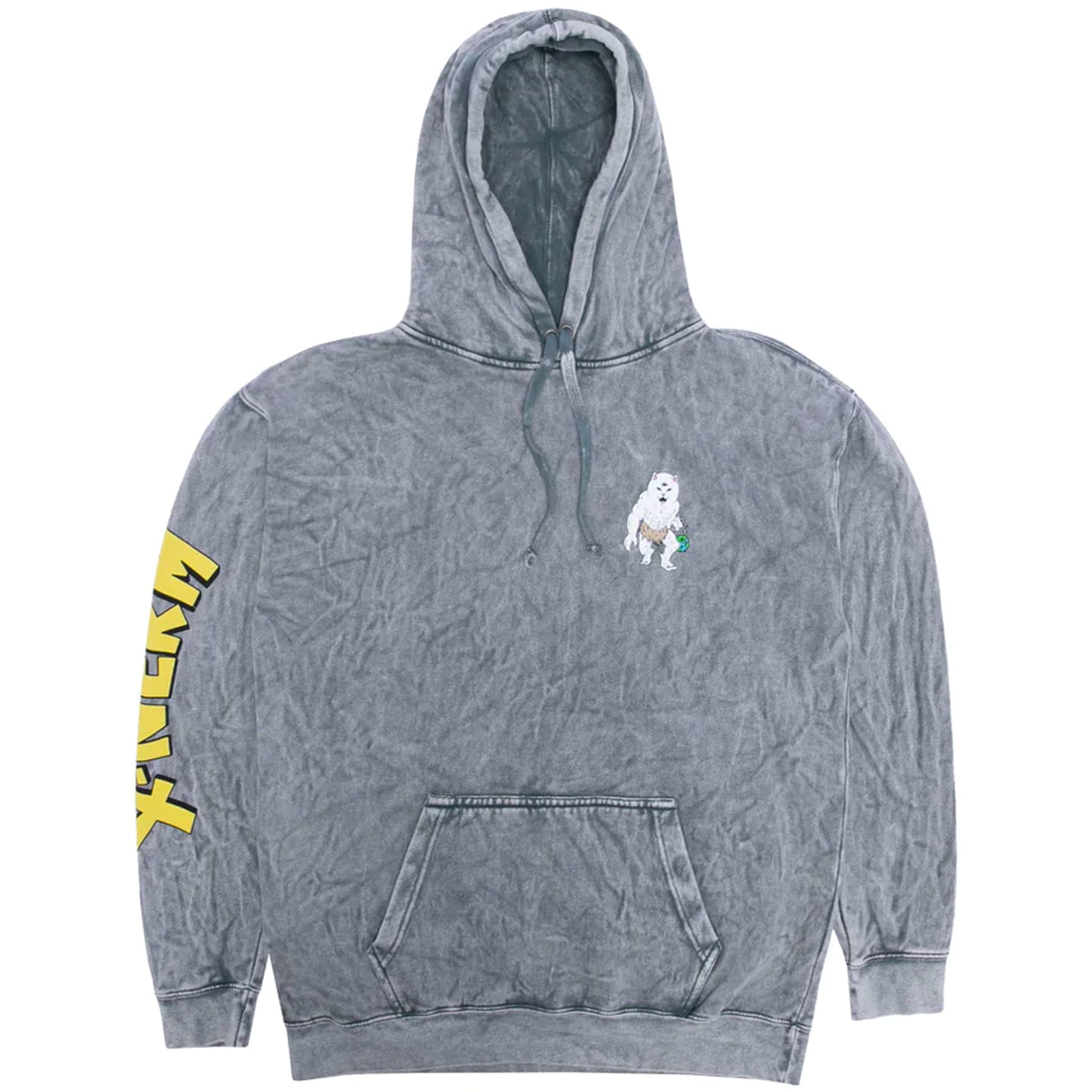 Ripndip X Nerm Hoodie (Charcoal Mineral Wash)