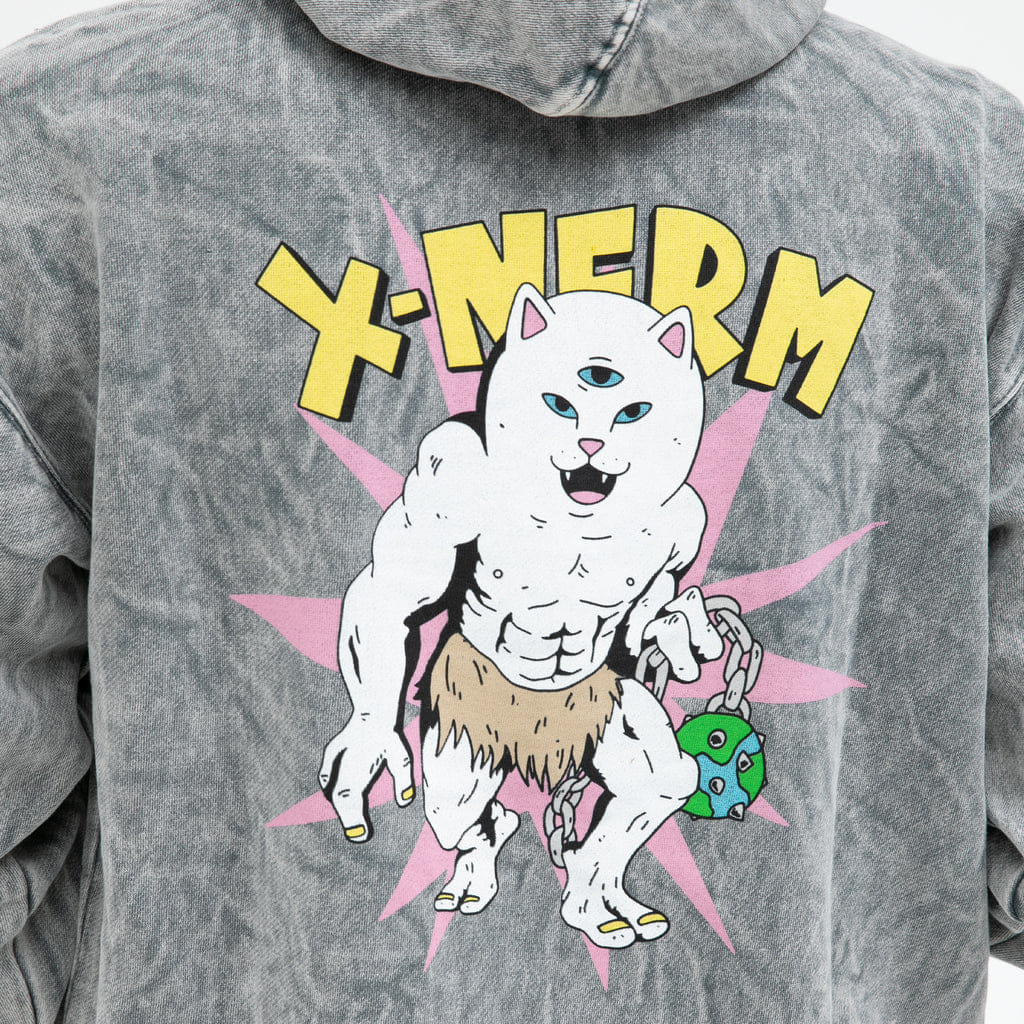 Ripndip X Nerm Hoodie (Charcoal Mineral Wash)