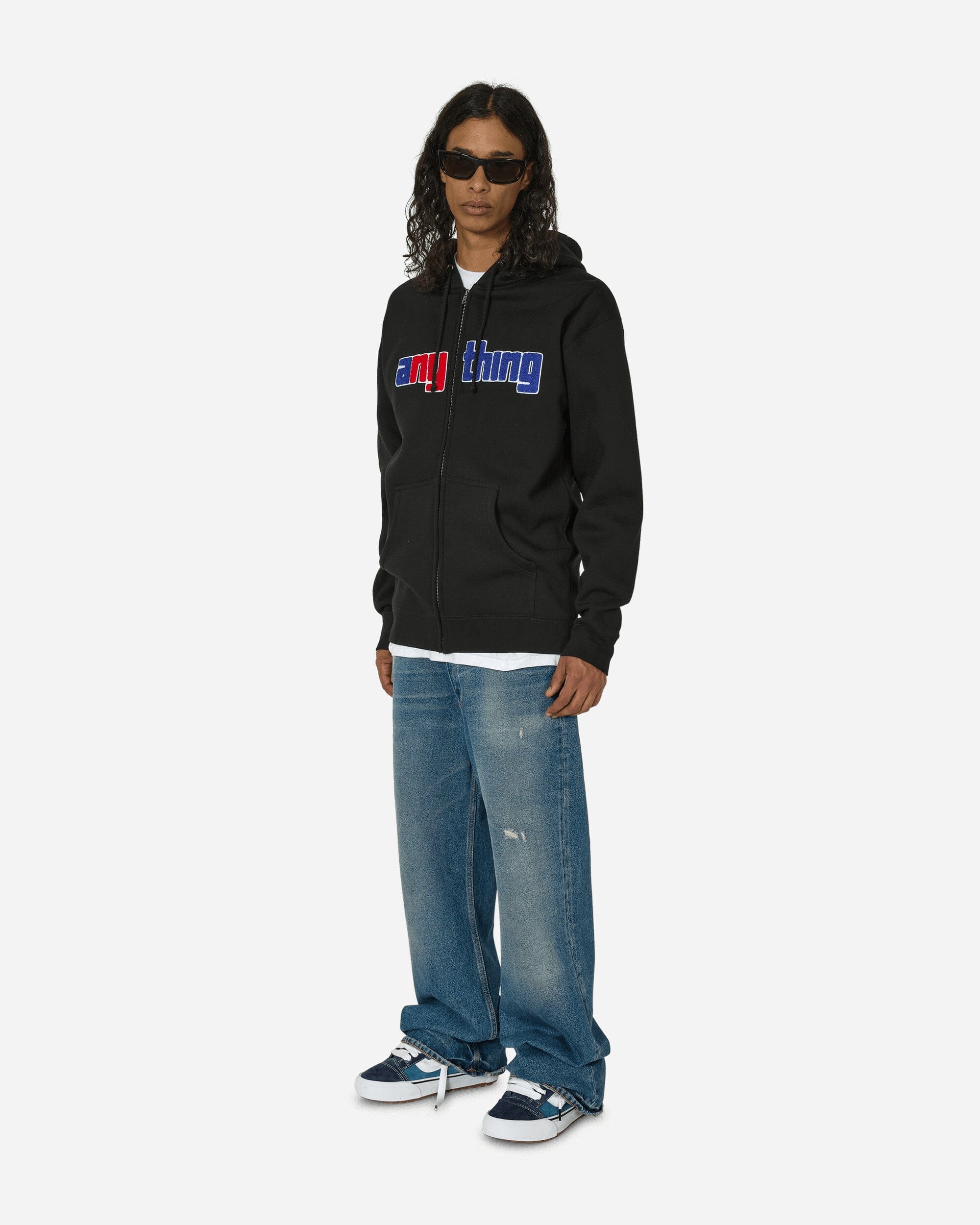 Anything Speedball Logo Zip - Up Hoodie Black