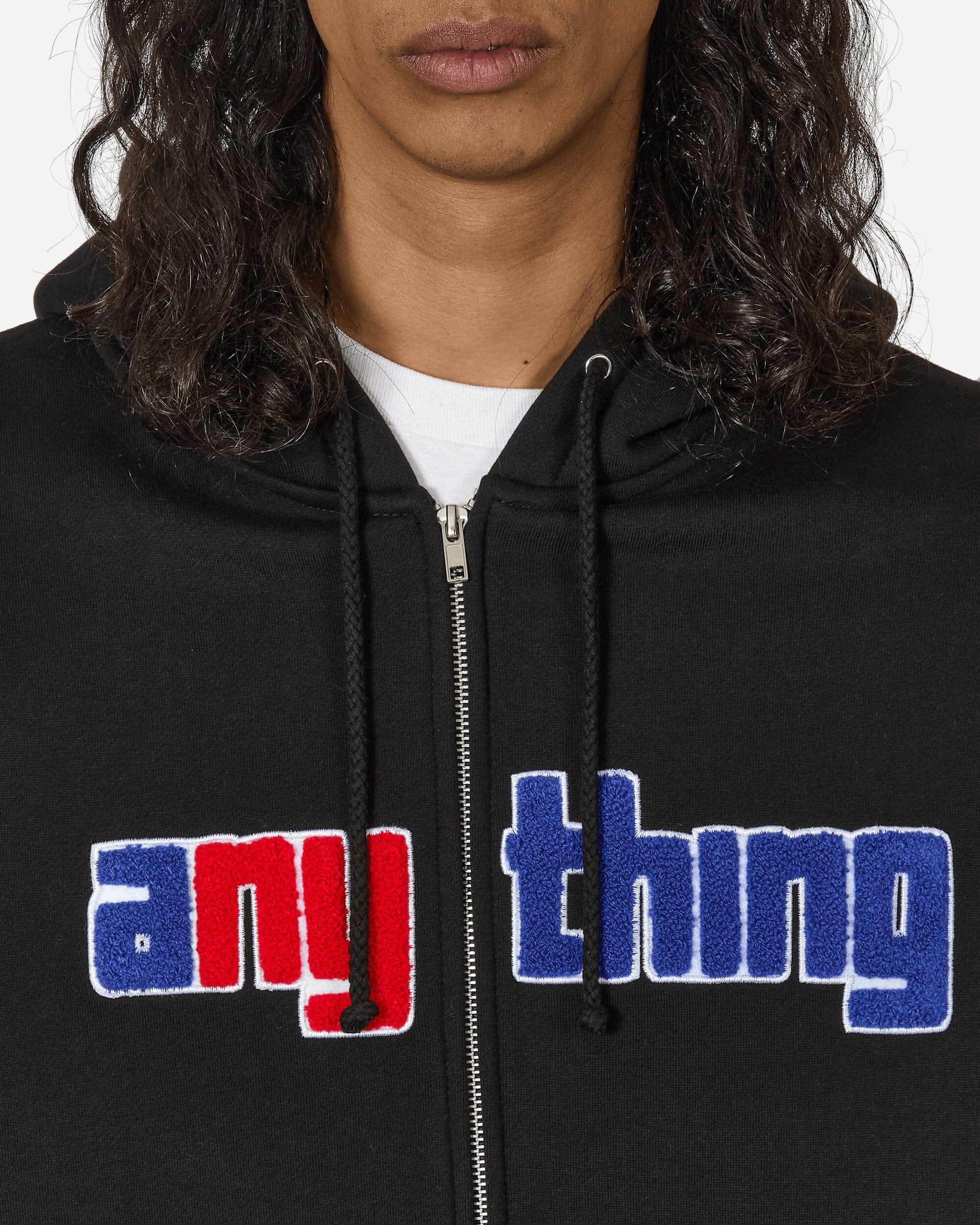 Anything Speedball Logo Zip - Up Hoodie Black