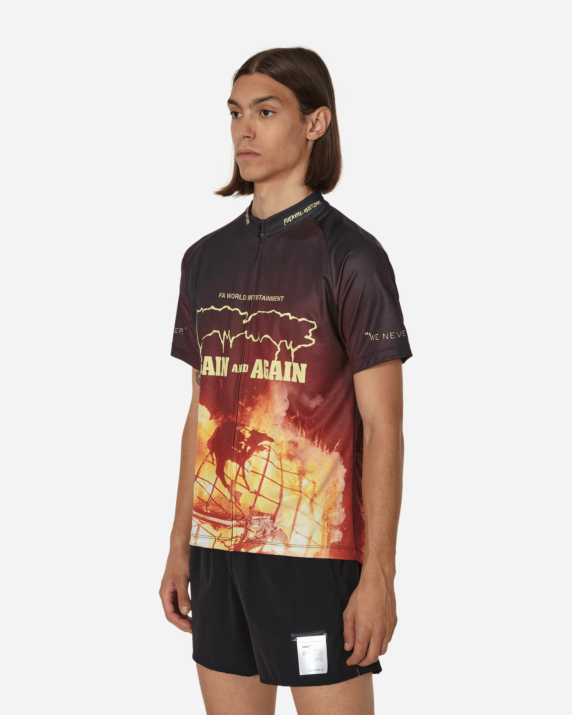 Fucking Awesome On Your Left Cycling Top Black