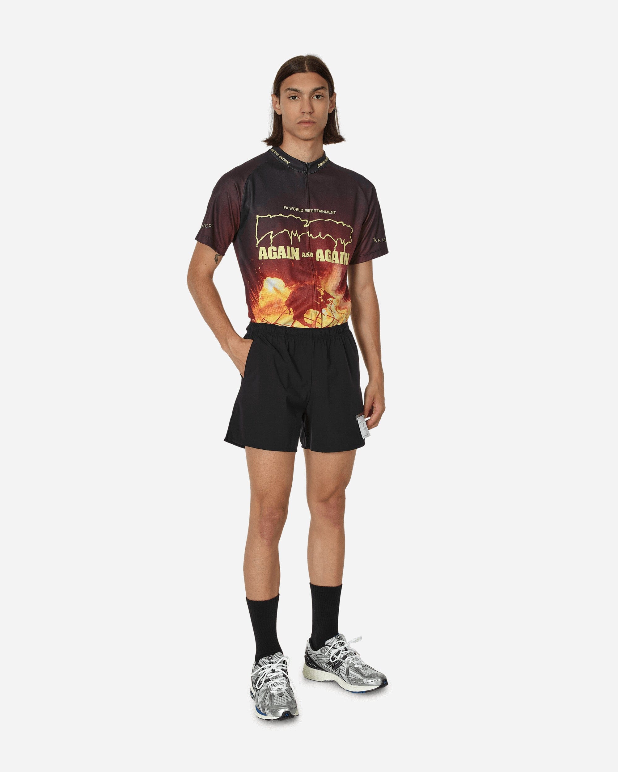 Fucking Awesome On Your Left Cycling Top Black