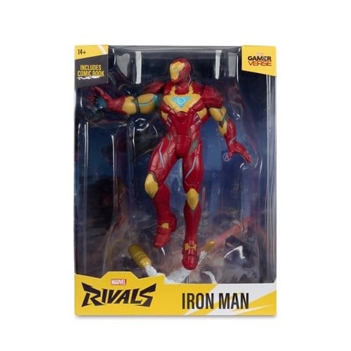 Mcfarlane Toys Marvel Rivals Iron Man 1:6 Scale Posed Figure with Scene and Comic