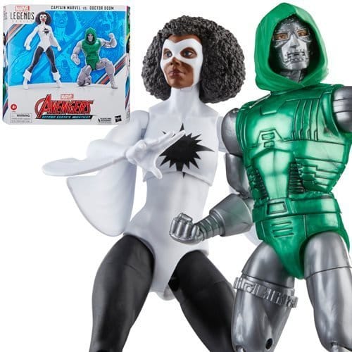 Hasbro Avengers 60th Anniversary Marvel Legends Captain Marvel vs. Doctor Doom 6 - Inch Action Figures