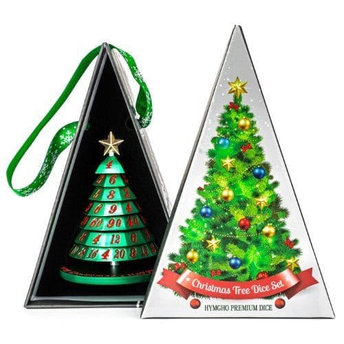 Hymgho Aluminum Christmas Tree 7 Dice Set - Choose a color