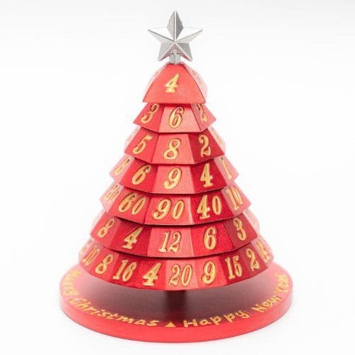 Hymgho Aluminum Christmas Tree 7 Dice Set - Choose a color