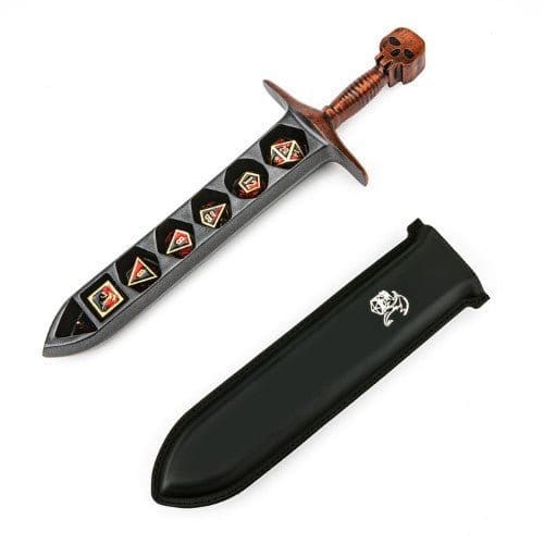 Hymgho Grim Dagger Dice Case with sheath cover - Choose a color (Dice not included)