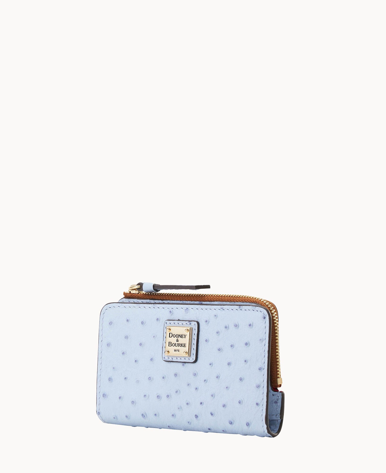 Dooney & Bourke Ostrich Zip Credit Card Wallet 14