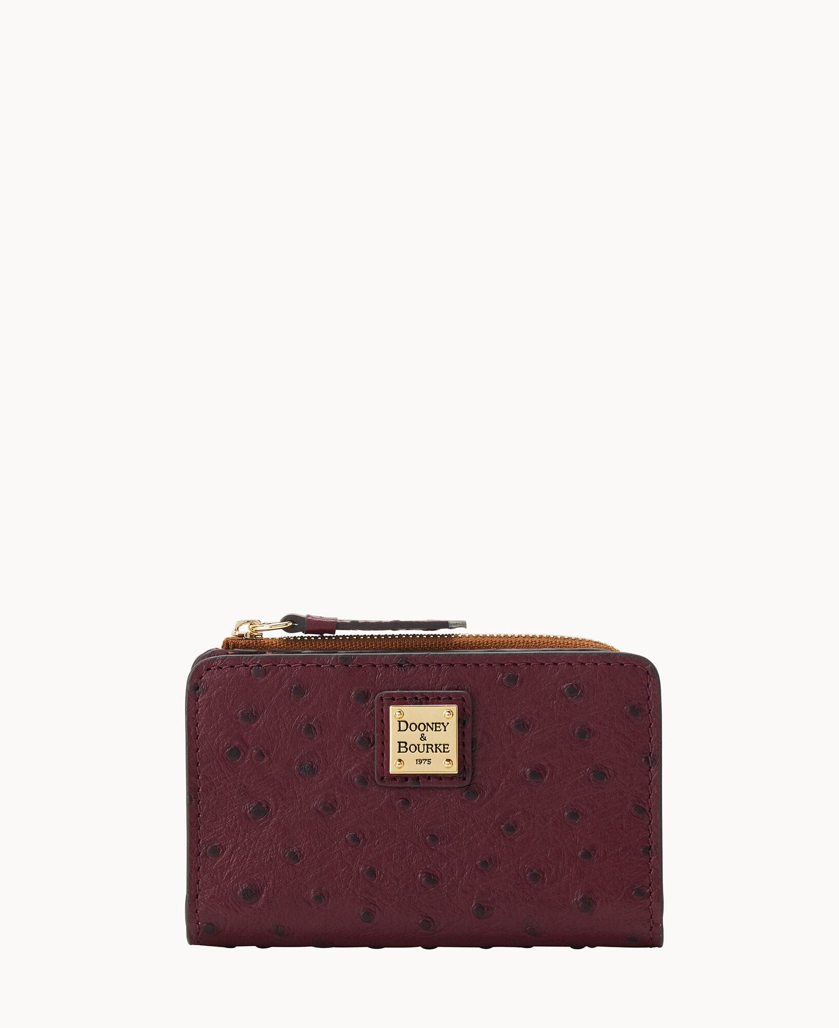 Dooney & Bourke Ostrich Zip Credit Card Wallet 14