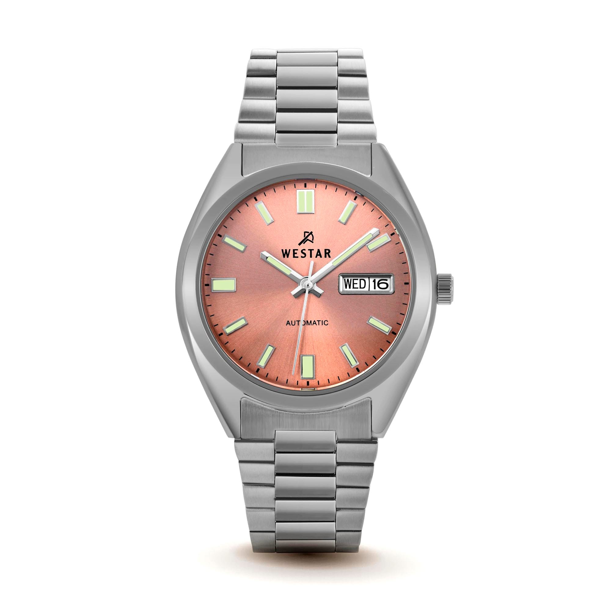 Westar Men's Automatic - Salmon Dial, Stainless Steel Bracelet Watch - 80017STN109