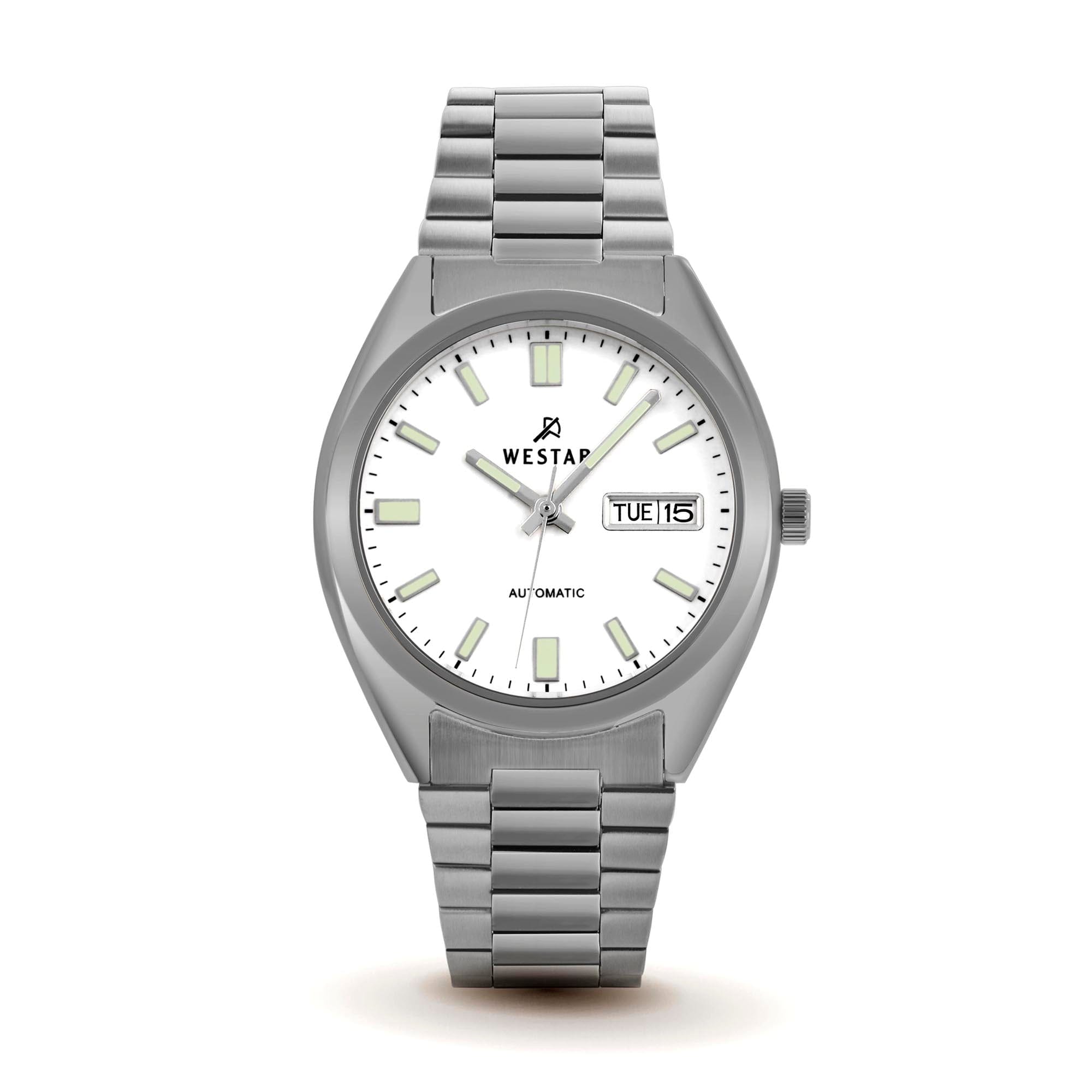 Westar Men's Automatic - White Dial, Stainless Steel Bracelet Watch - 80017STN101