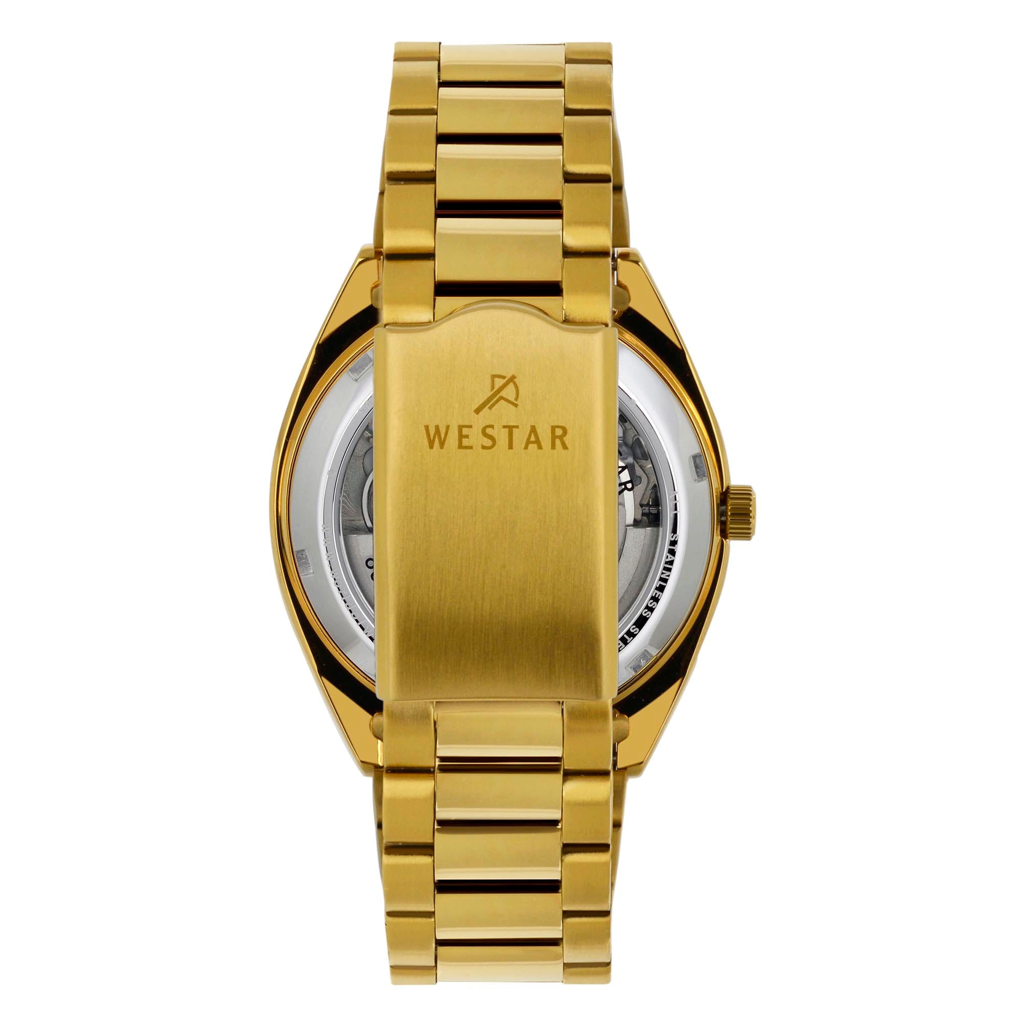 Westar Men's Automatic - Black Dial, Gold Bracelet Watch - 80017GPN103