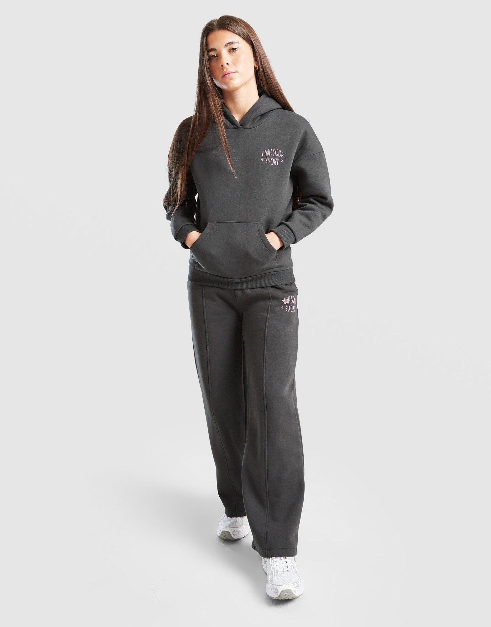 Pink Soda Sport Rhinestone Overhead Hoodie Junior's