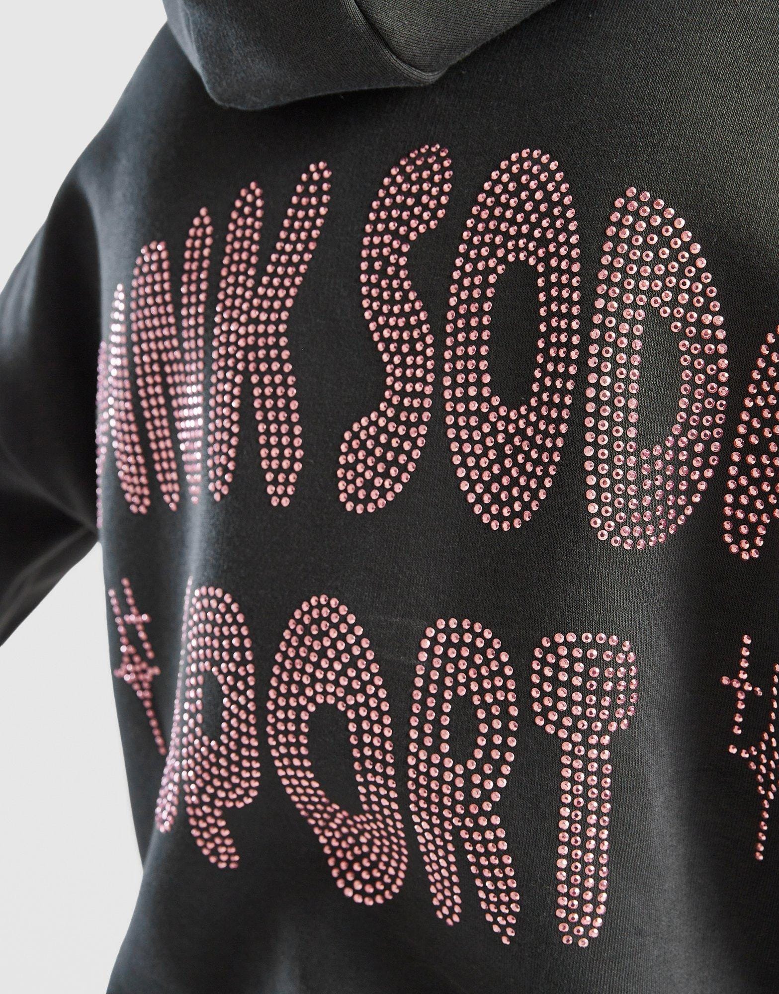 Pink Soda Sport Rhinestone Overhead Hoodie Junior's
