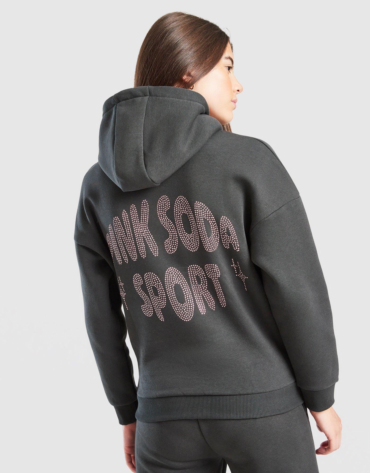 Pink Soda Sport Rhinestone Overhead Hoodie Junior's
