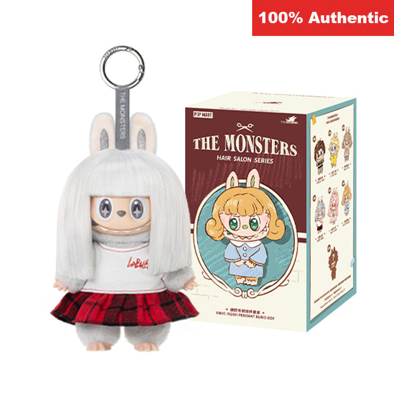 Popmart THE MONSTERS Labubu Hair Salon Series Vinyl Plush Pendant Blind Box