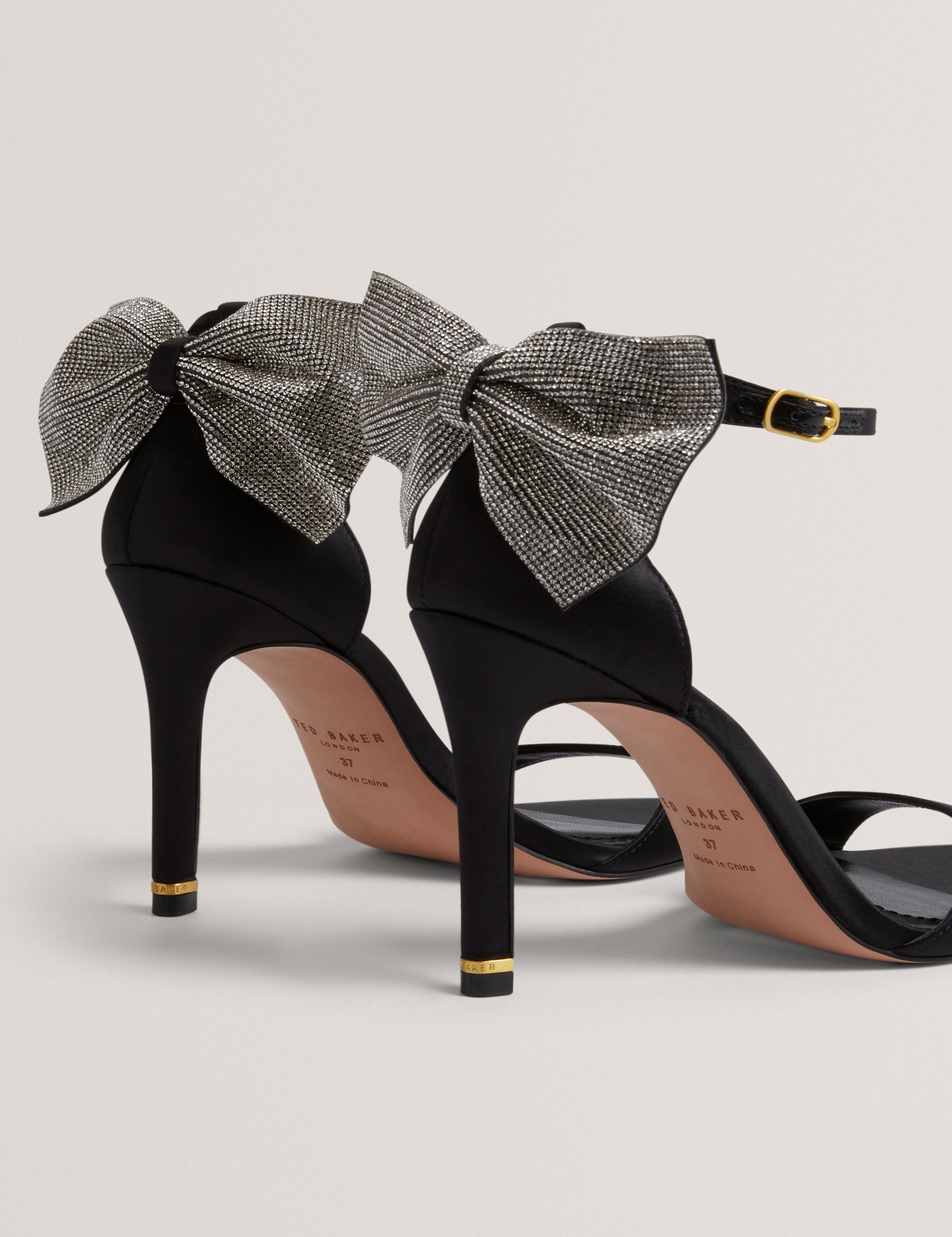 Ted Baker MOV Criissy Embellished Bow Detail Sandal Black