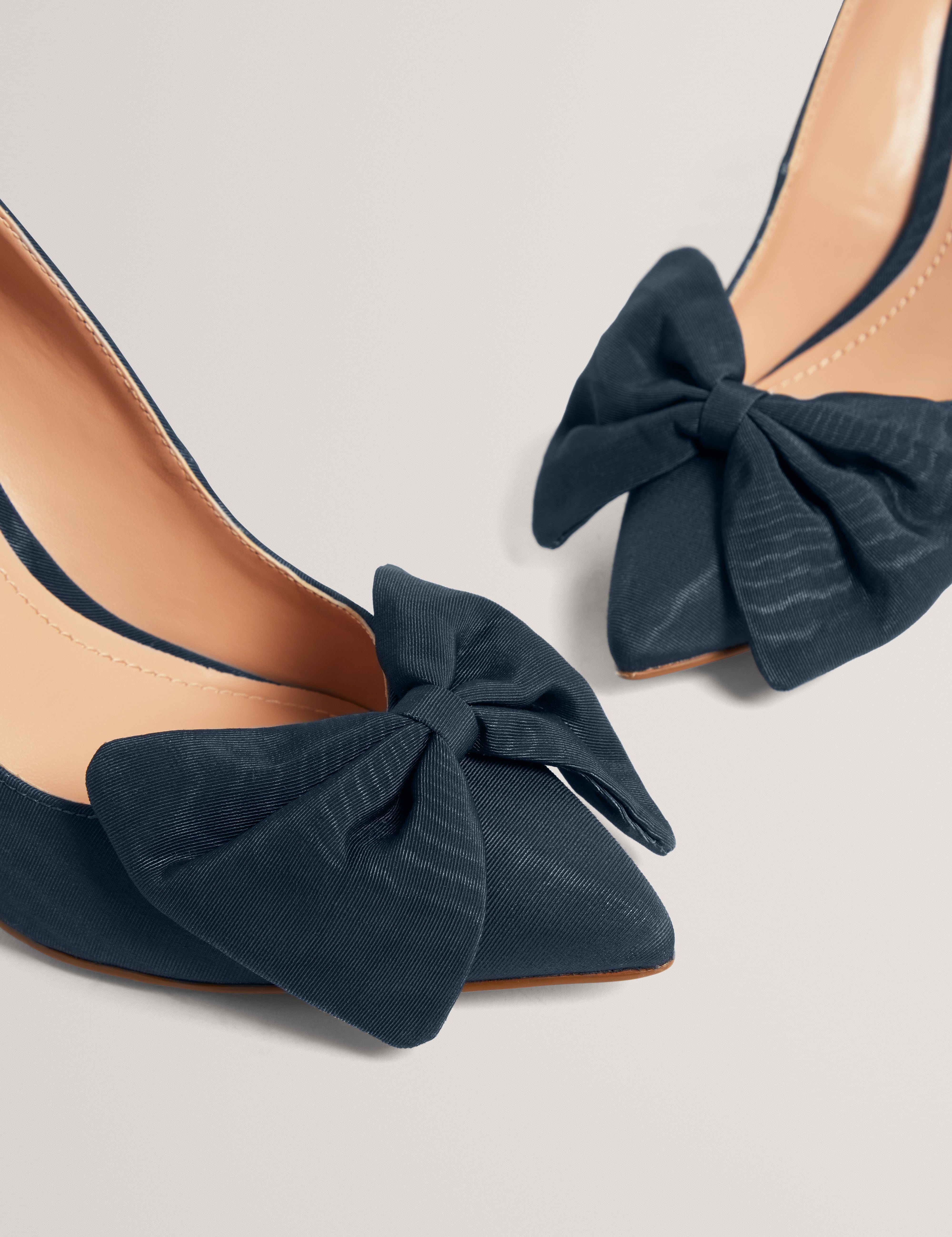 SHOE Laissy Bow Detail Court Shoe Navy